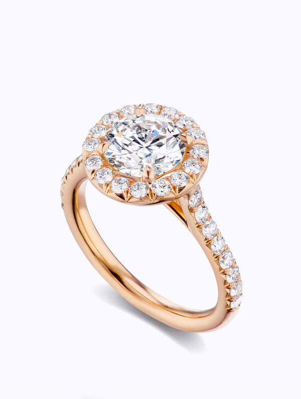 HALO DIAMOND ENGAGEMENT RING