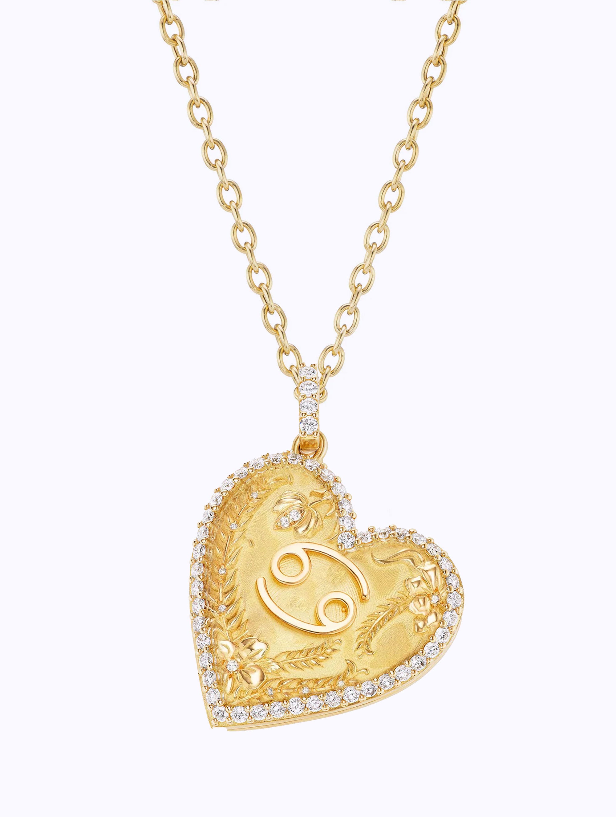 Memoir Diamond Zodiac Heart Locket