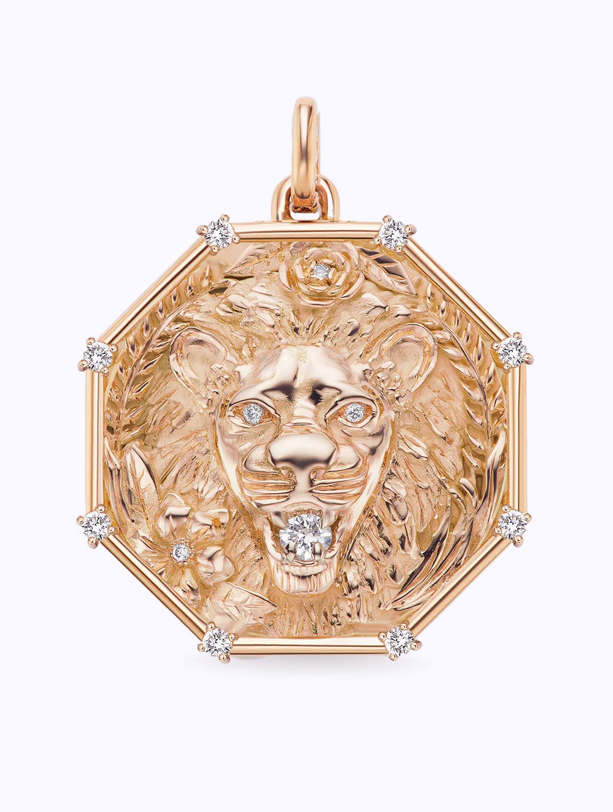 8 DIAMOND TALISMAN ZODIAC MEDALLION