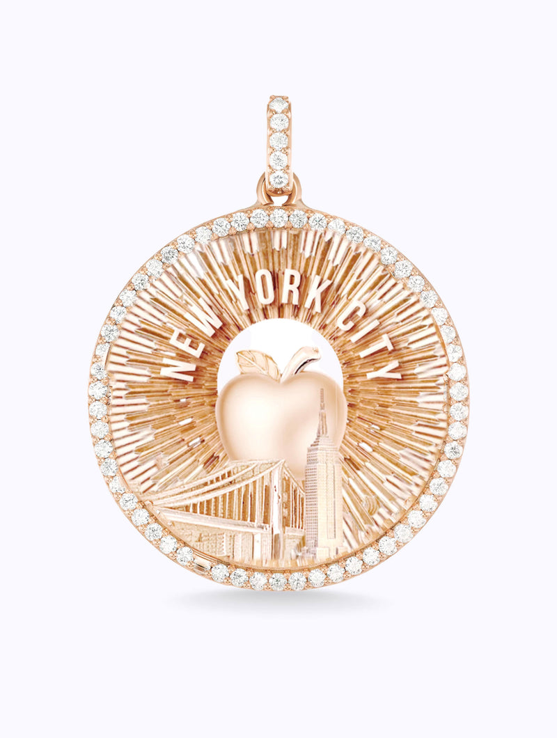AURORA ALL DIAMOND NYC MEDALLION