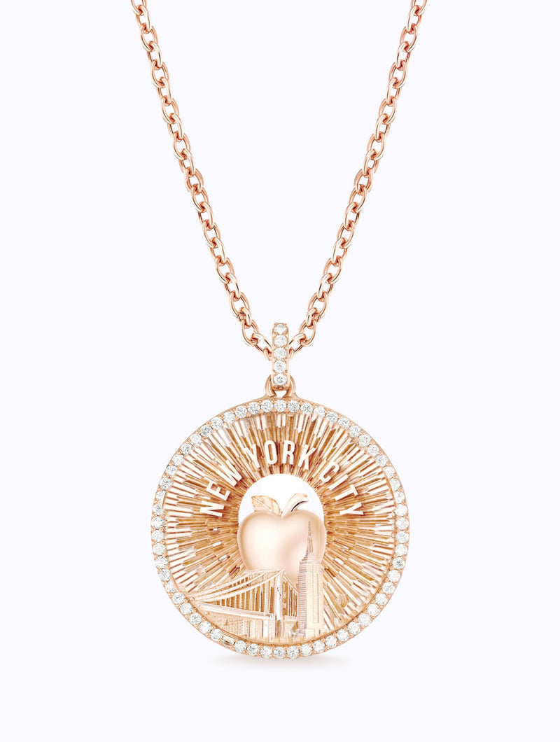 AURORA ALL DIAMOND NYC MEDALLION