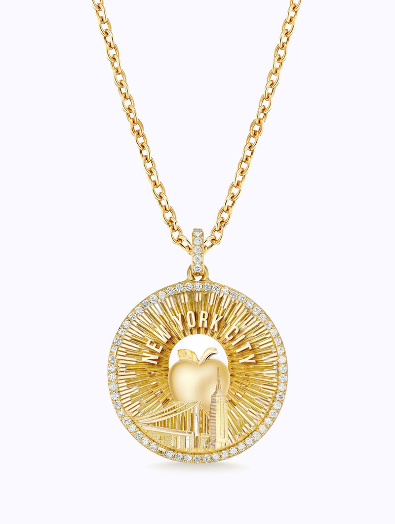 AURORA ALL DIAMOND NYC MEDALLION