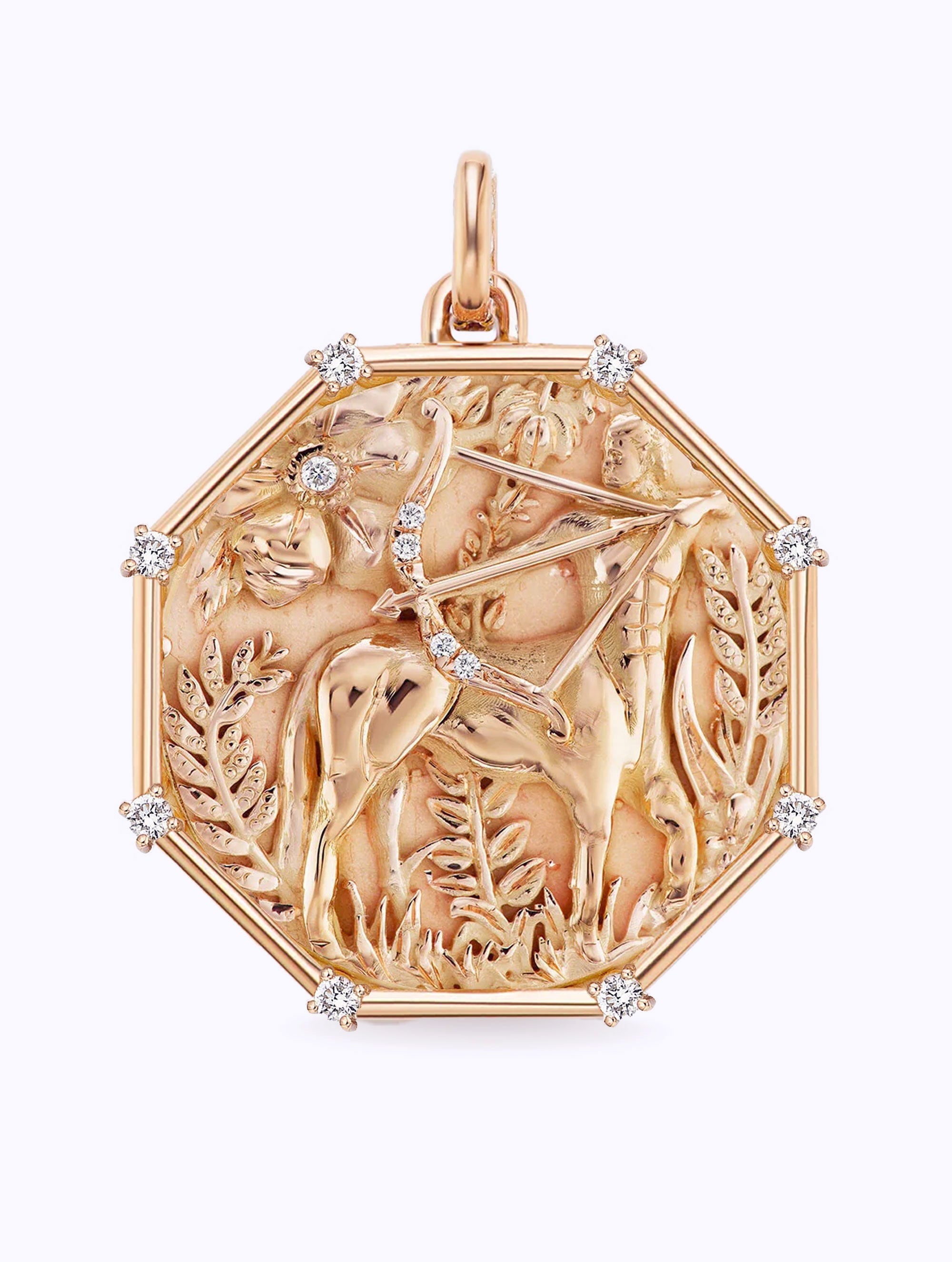 8 DIAMOND TALISMAN ZODIAC MEDALLION