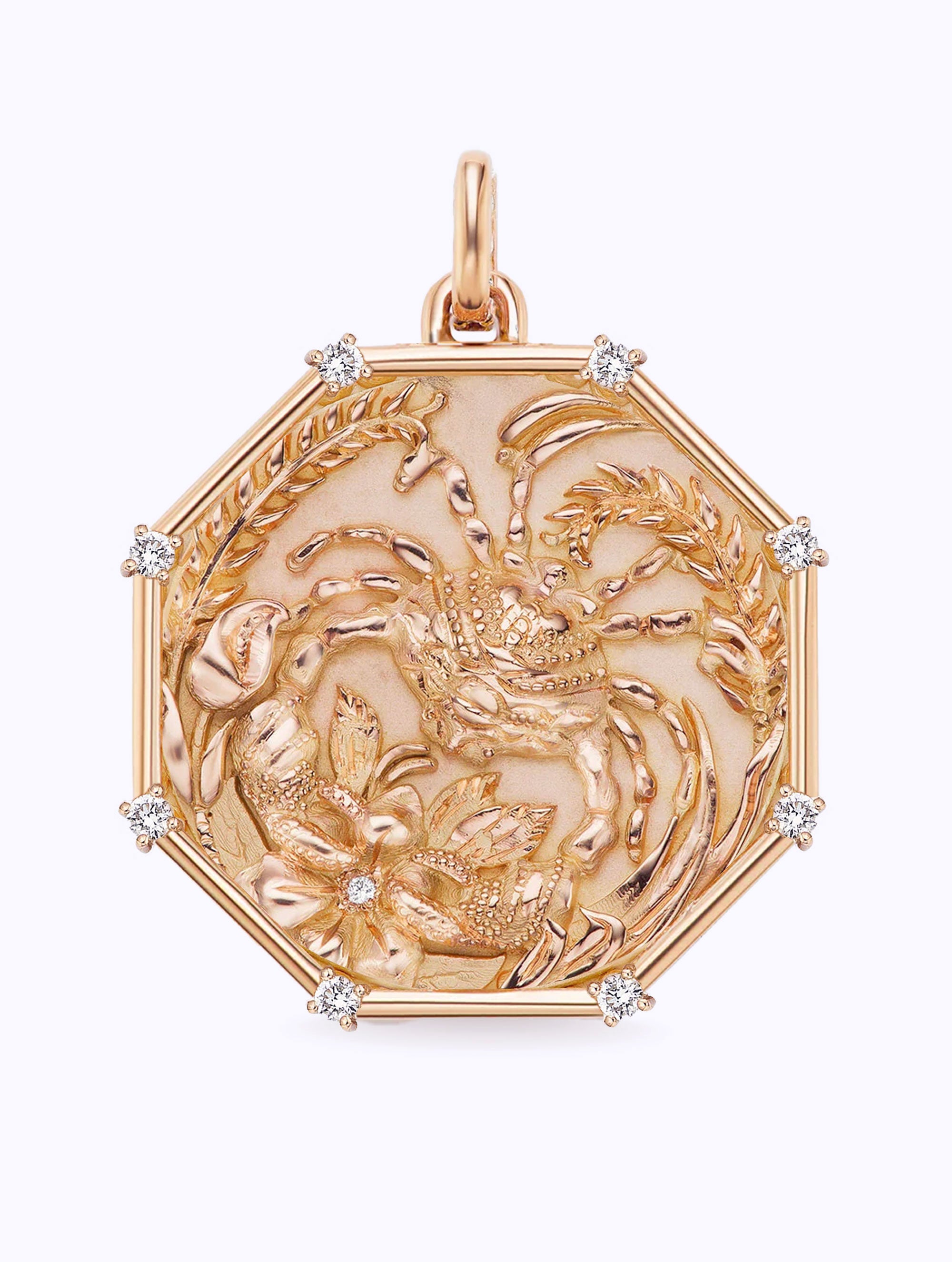 8 DIAMOND TALISMAN ZODIAC MEDALLION