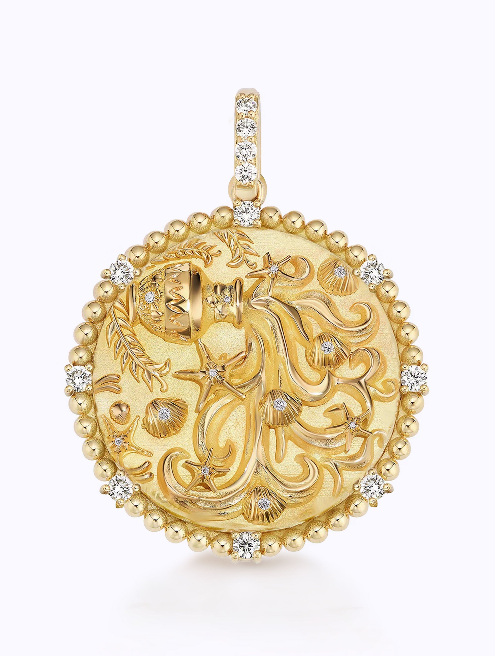 8 DIAMOND ZODIAC MEDALLION