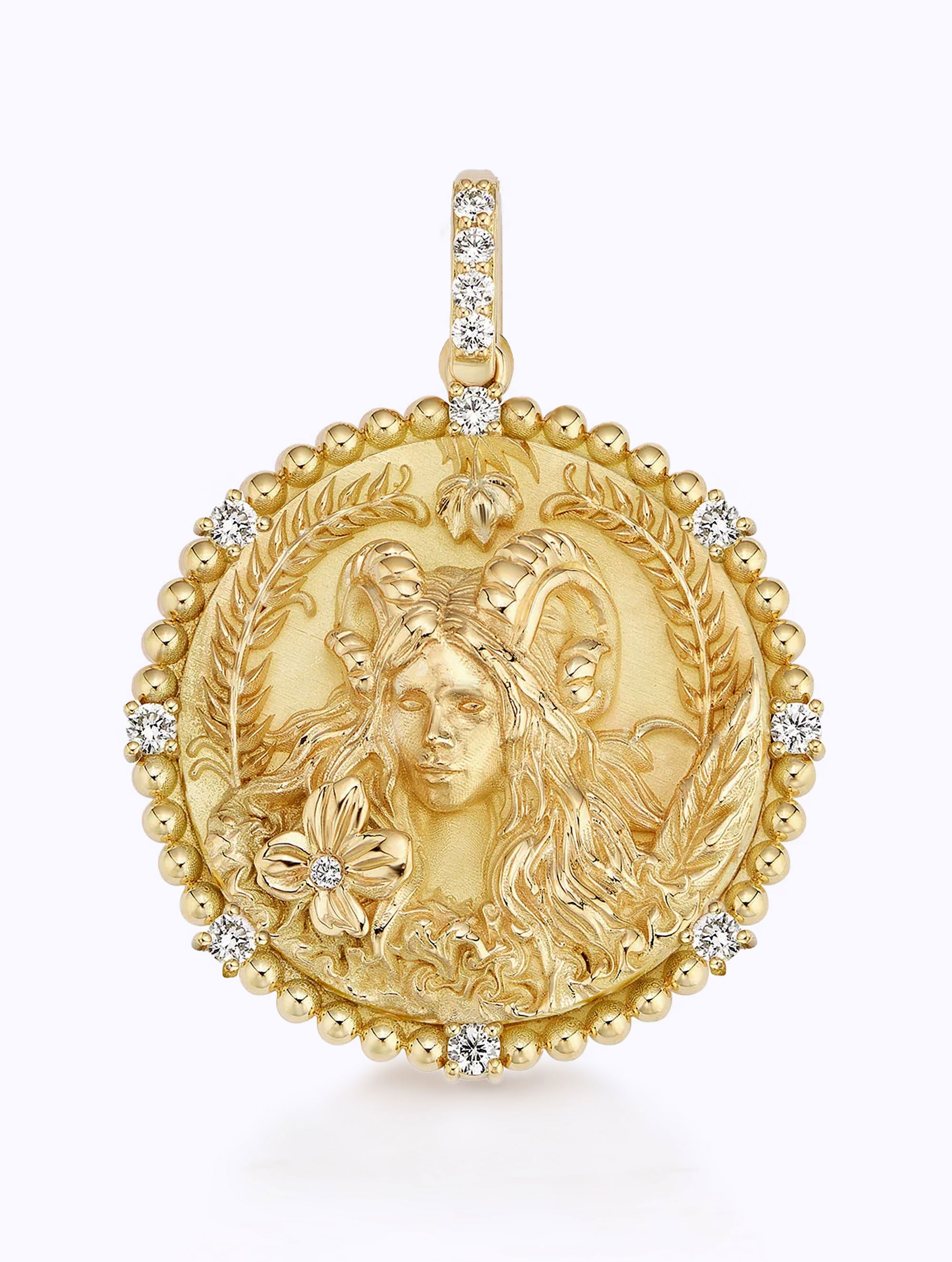 8 DIAMOND ZODIAC MEDALLION