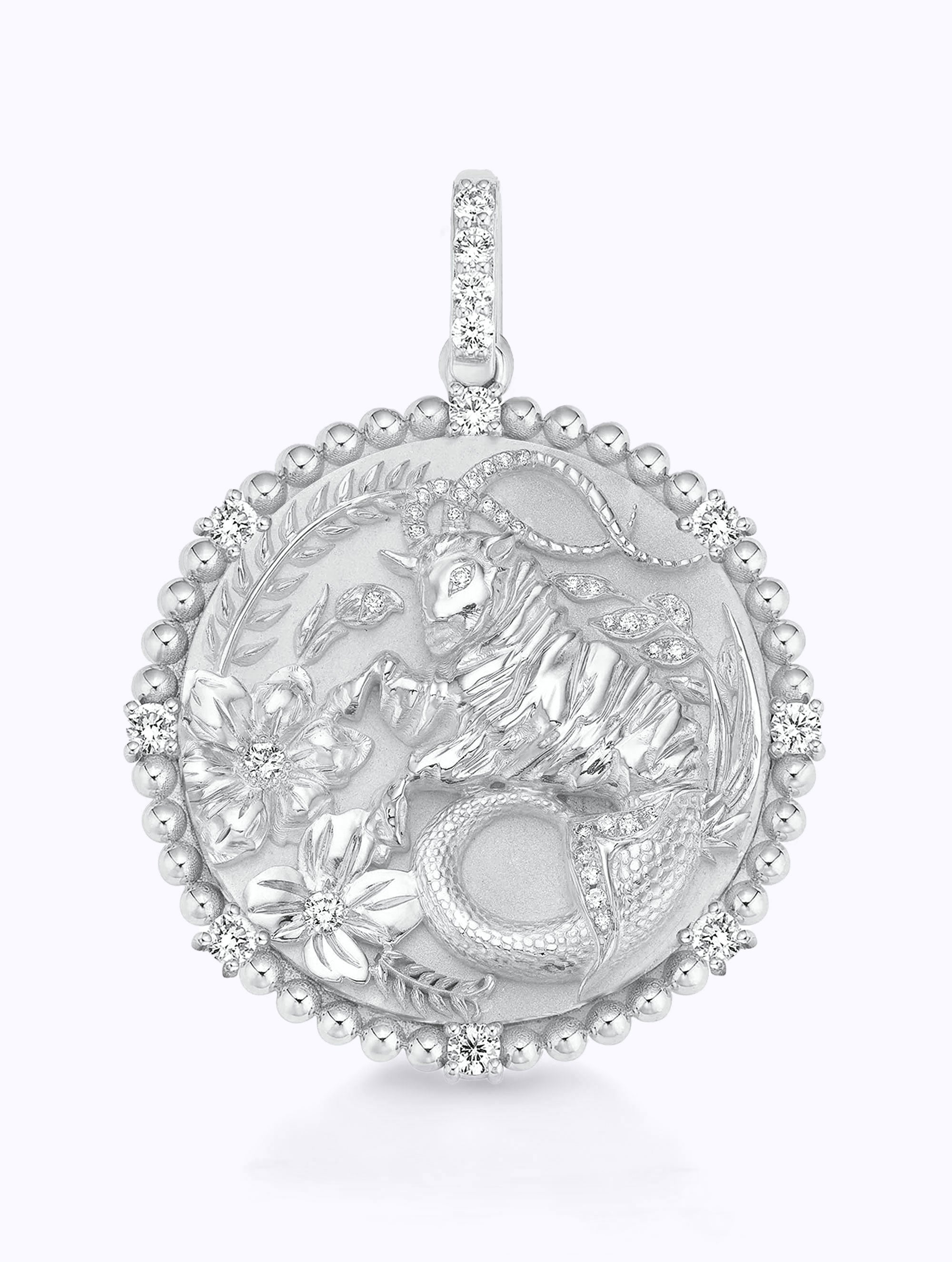 8 DIAMOND ZODIAC MEDALLION