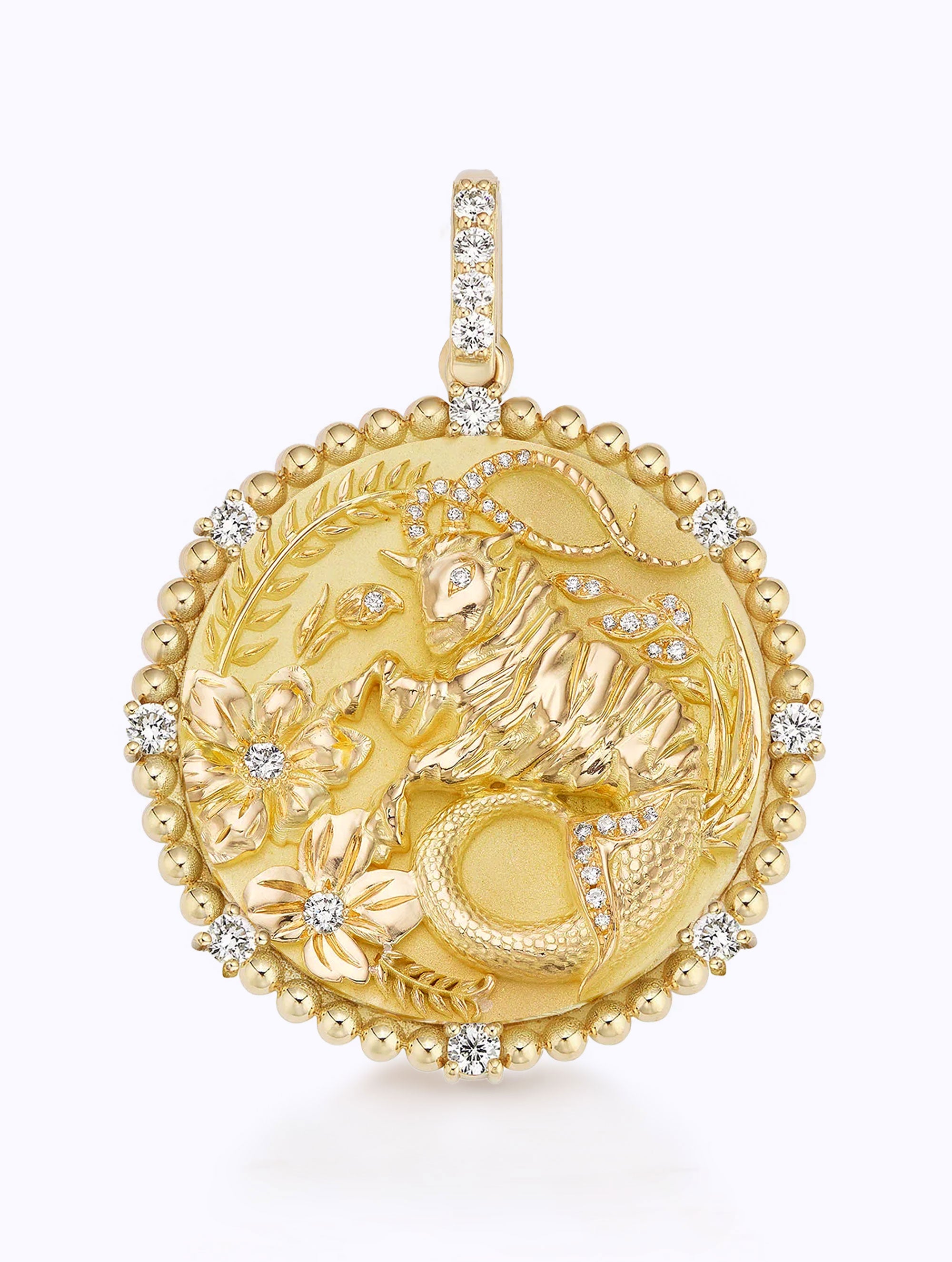 8 DIAMOND ZODIAC MEDALLION