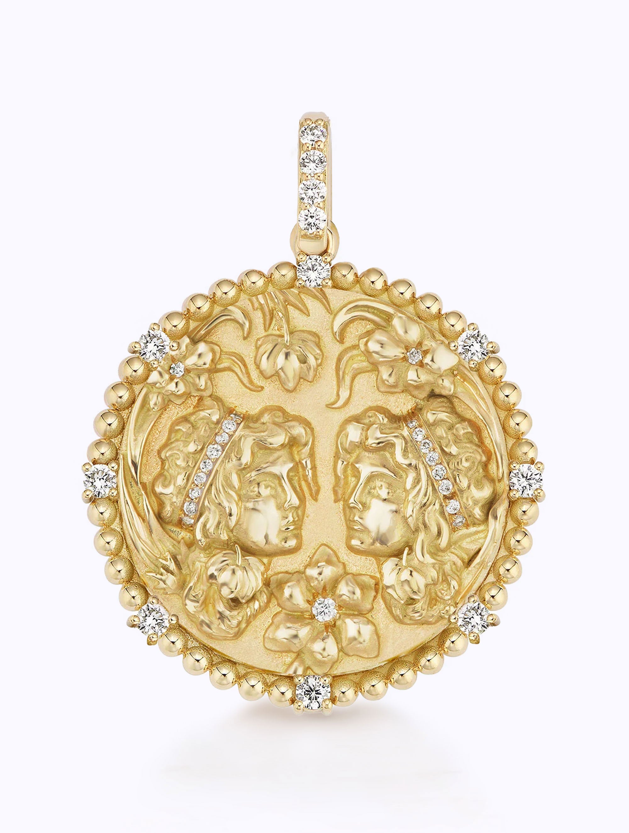 8 DIAMOND ZODIAC MEDALLION