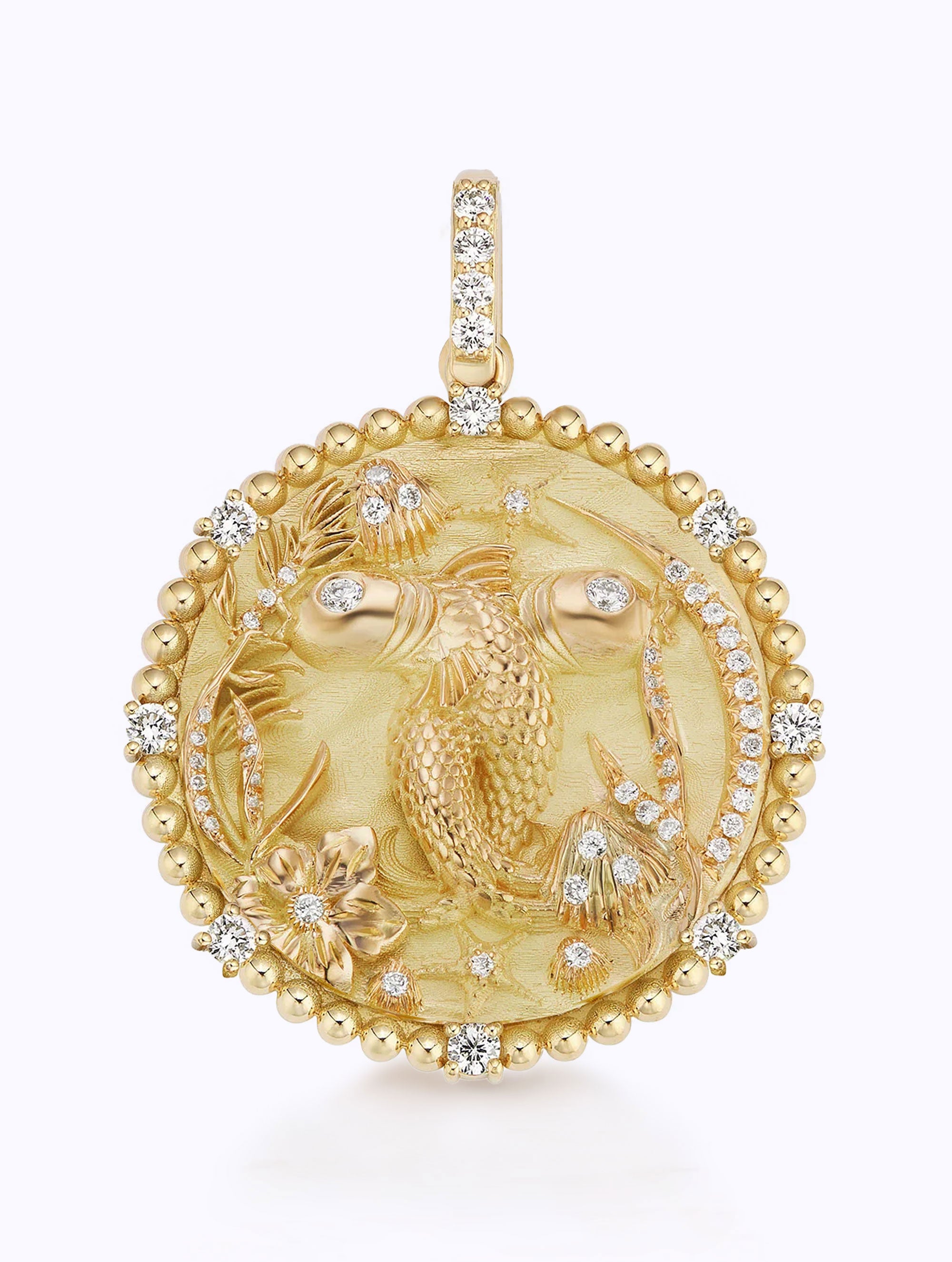 8 DIAMOND ZODIAC MEDALLION