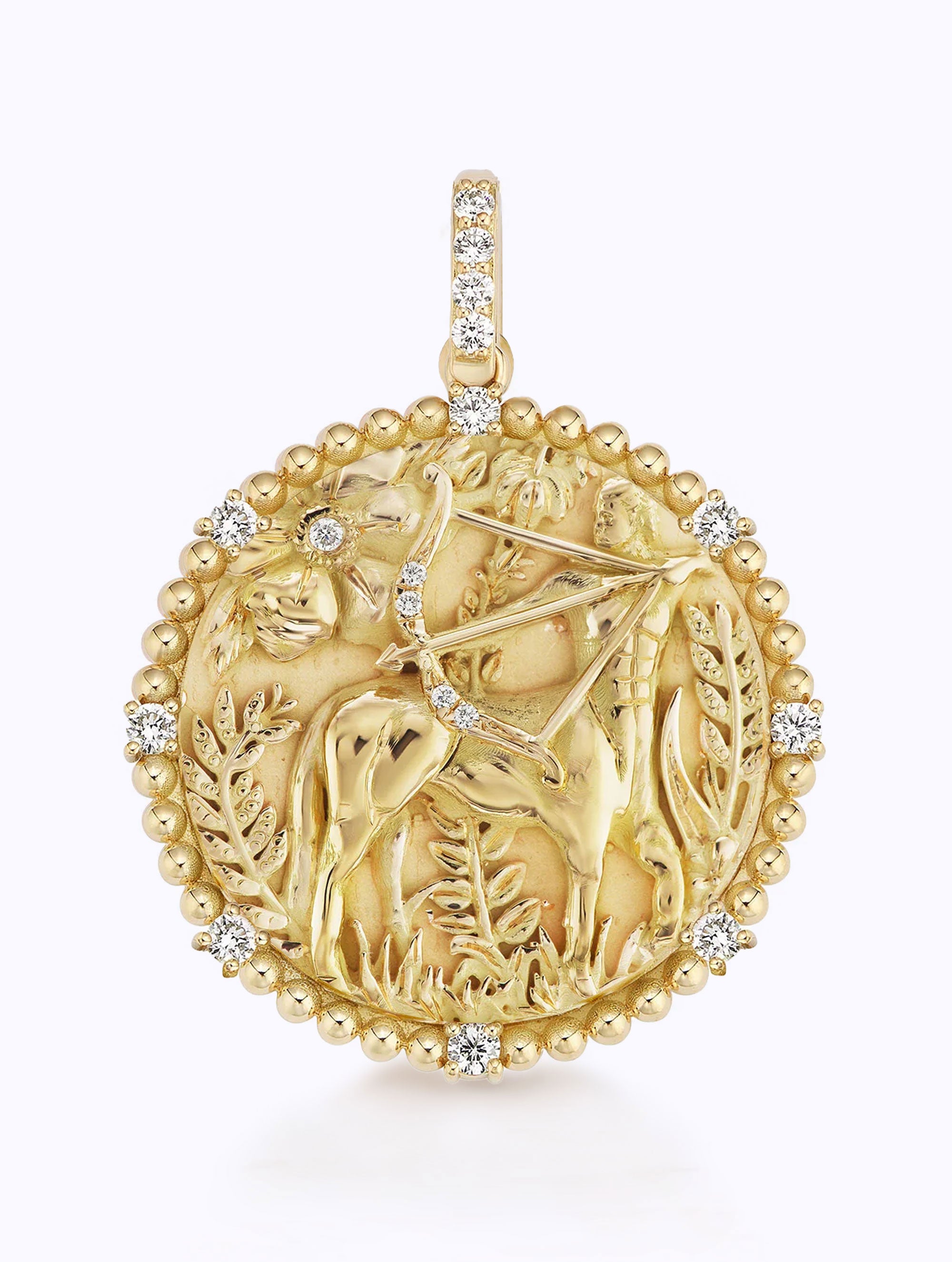 8 DIAMOND ZODIAC MEDALLION