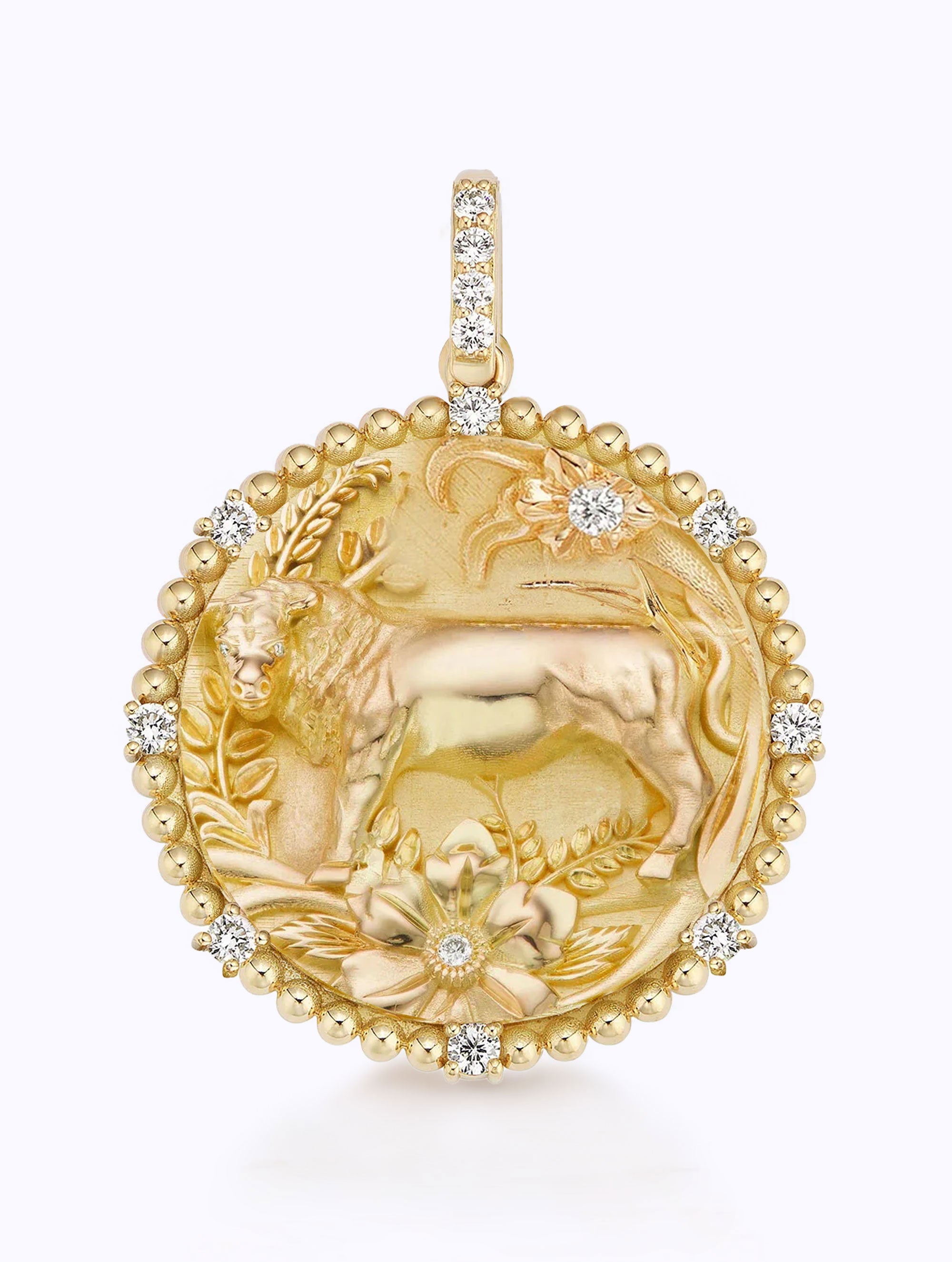 8 DIAMOND ZODIAC MEDALLION