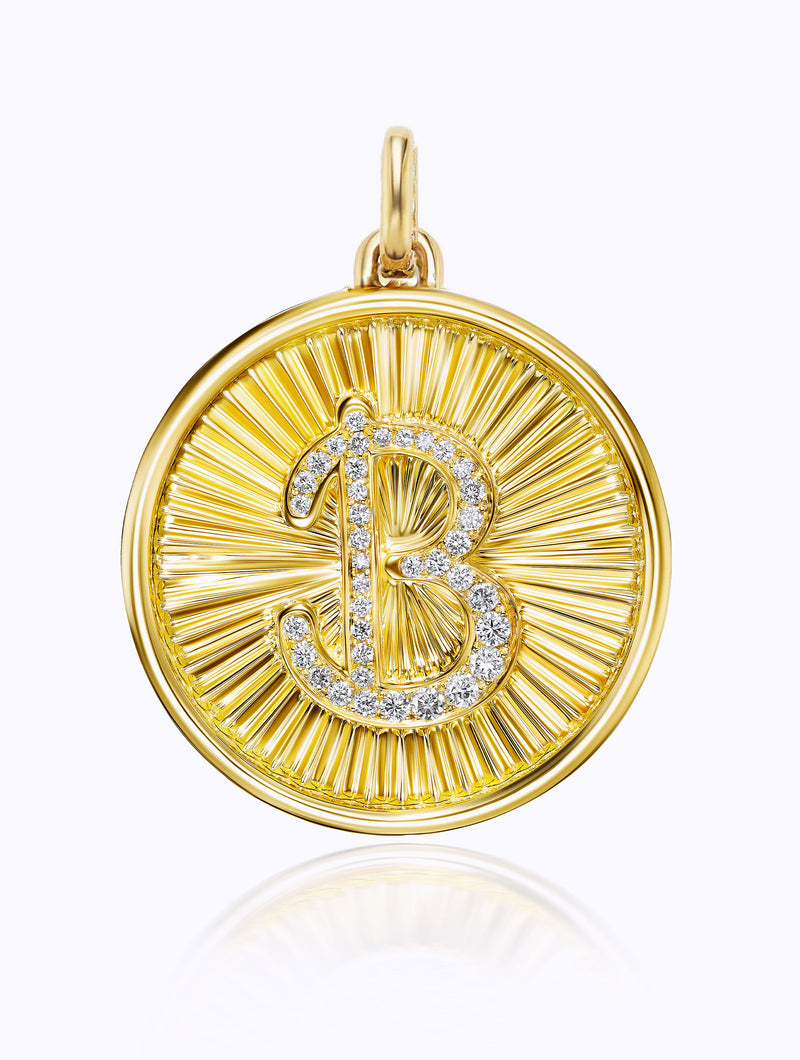 Classic Aurora Initial Medallion