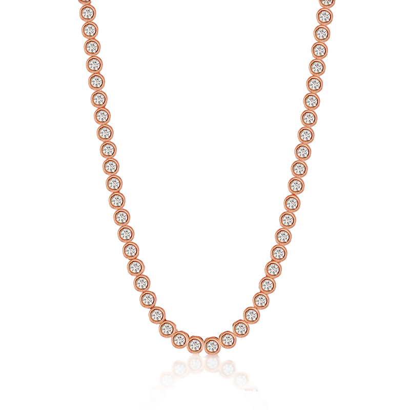 Jumbo Aura Diamond Tennis Necklace