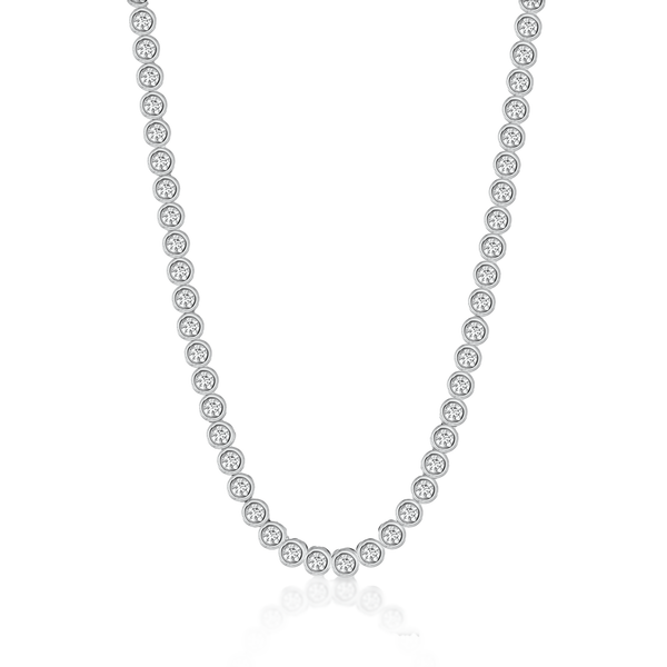 Jumbo Aura Diamond Tennis Necklace