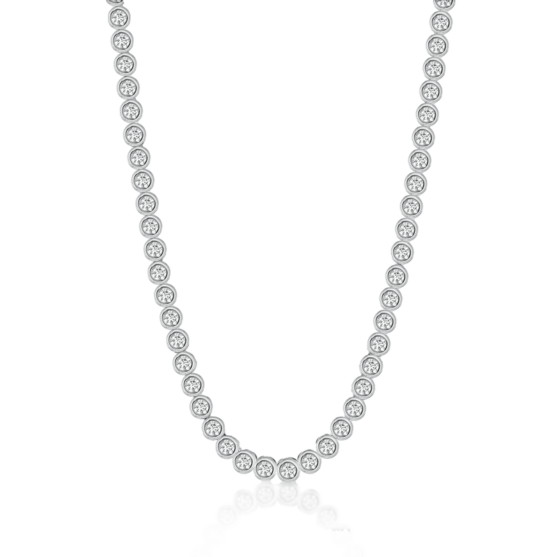 Jumbo Aura Diamond Tennis Necklace