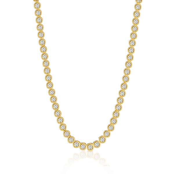 Jumbo Aura Diamond Tennis Necklace