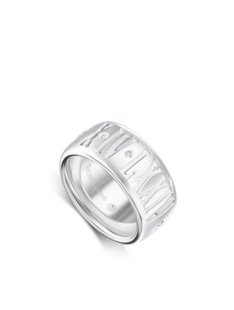 Jumbo Roman Numeral Story Ring