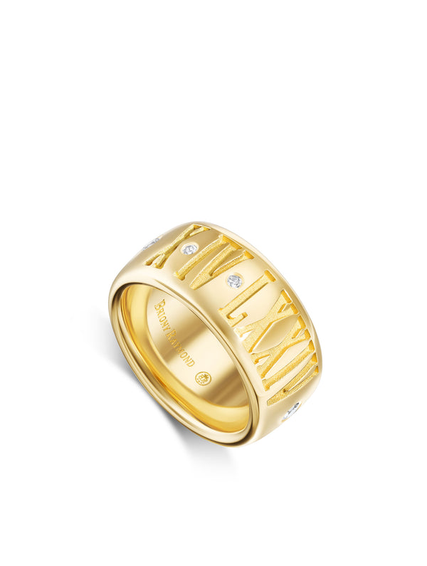 Jumbo Roman Numeral Story Ring