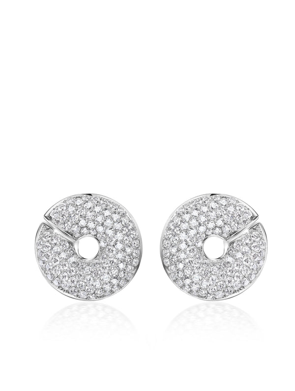 Jumbo Sloan Pavé Diamond Swoop Earrings