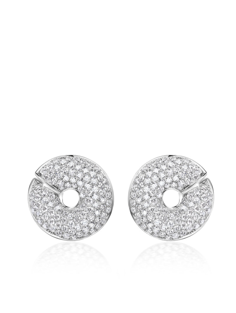 Jumbo Sloan Pavé Diamond Swoop Earrings