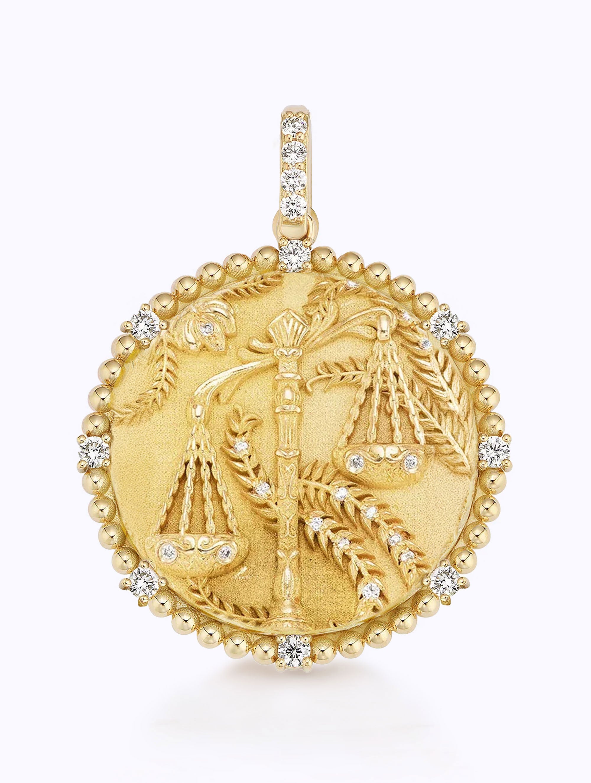 8 DIAMOND ZODIAC MEDALLION