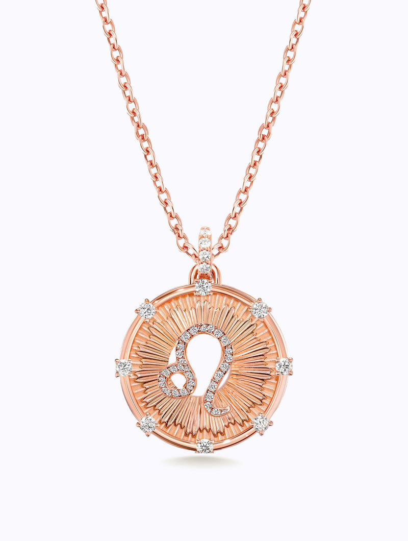 Aurora Diamond Zodiac Medallion