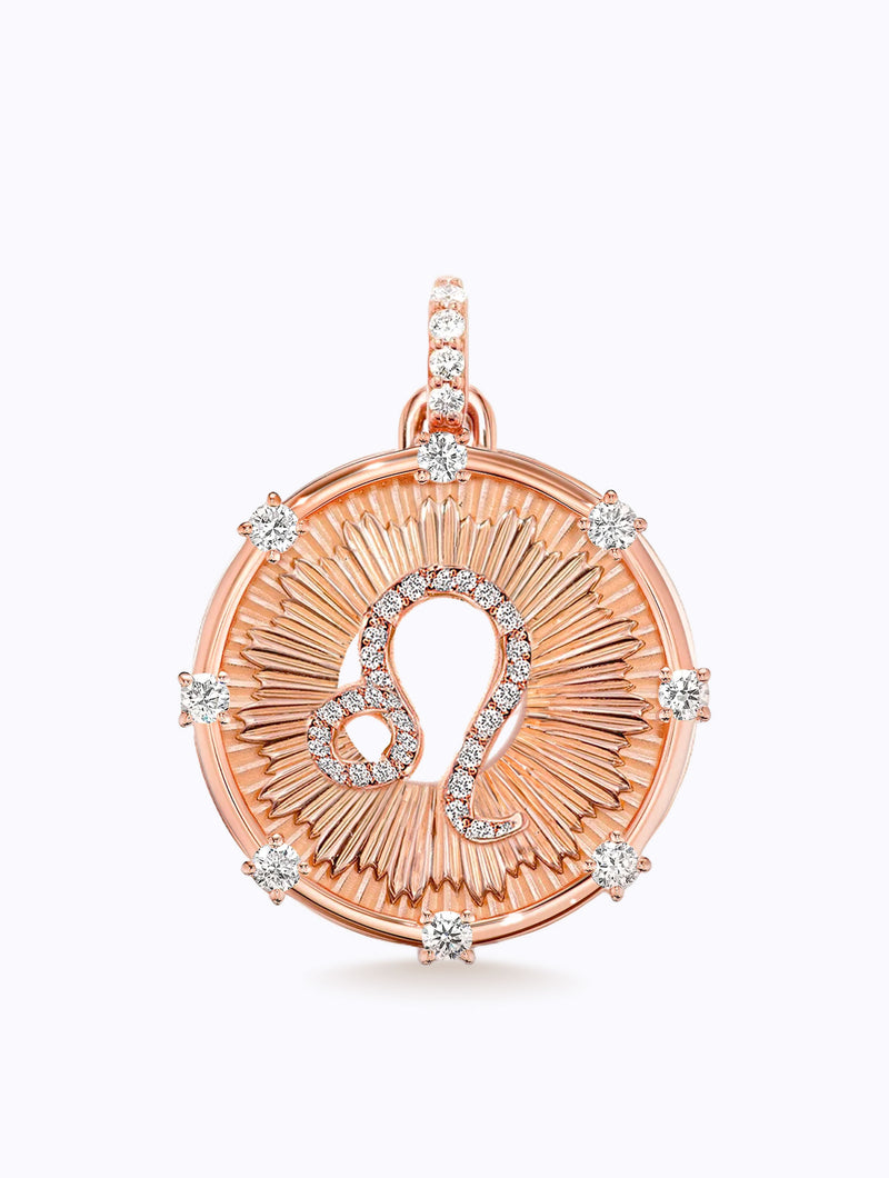 Aurora Diamond Zodiac Medallion
