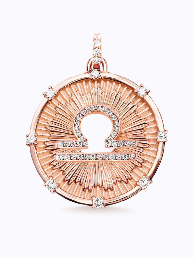 Aurora Diamond Zodiac Medallion