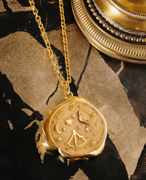 1960’s Astrological Libra Diamond pendant