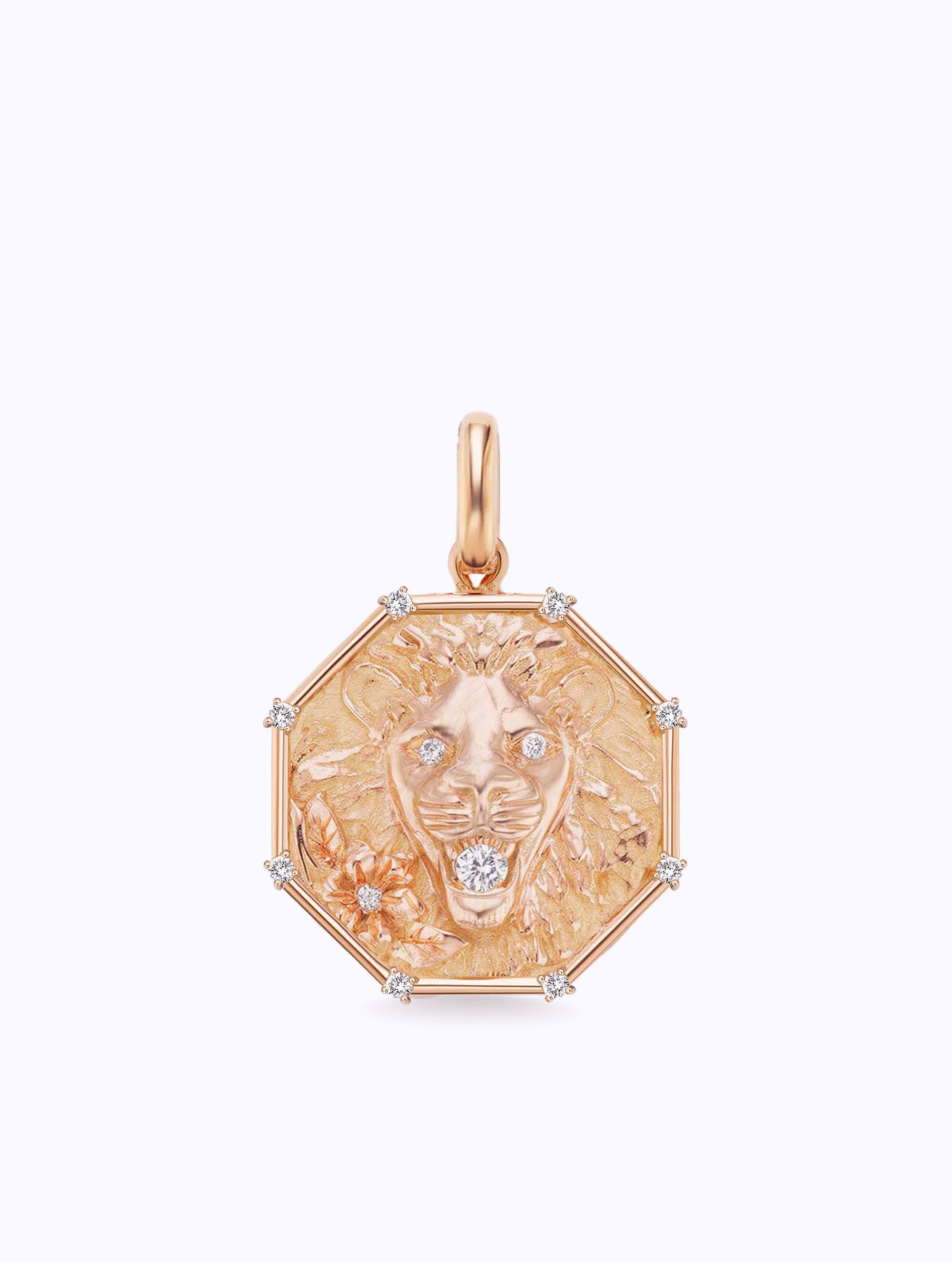 8 DIAMOND TALISMAN ZODIAC MEDALLION