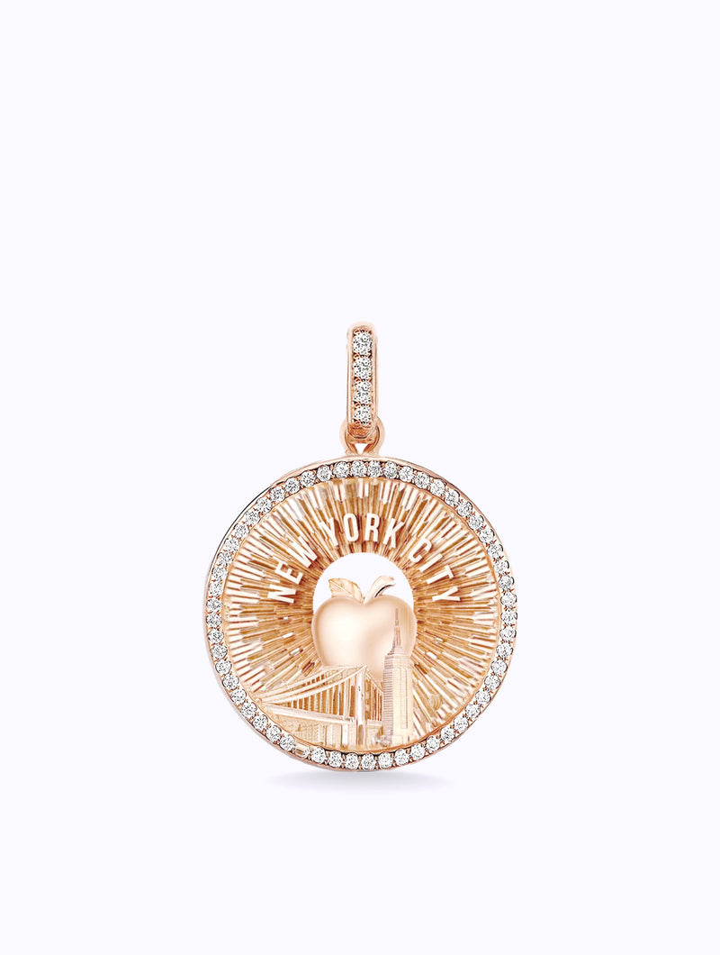 AURORA ALL DIAMOND NYC MEDALLION
