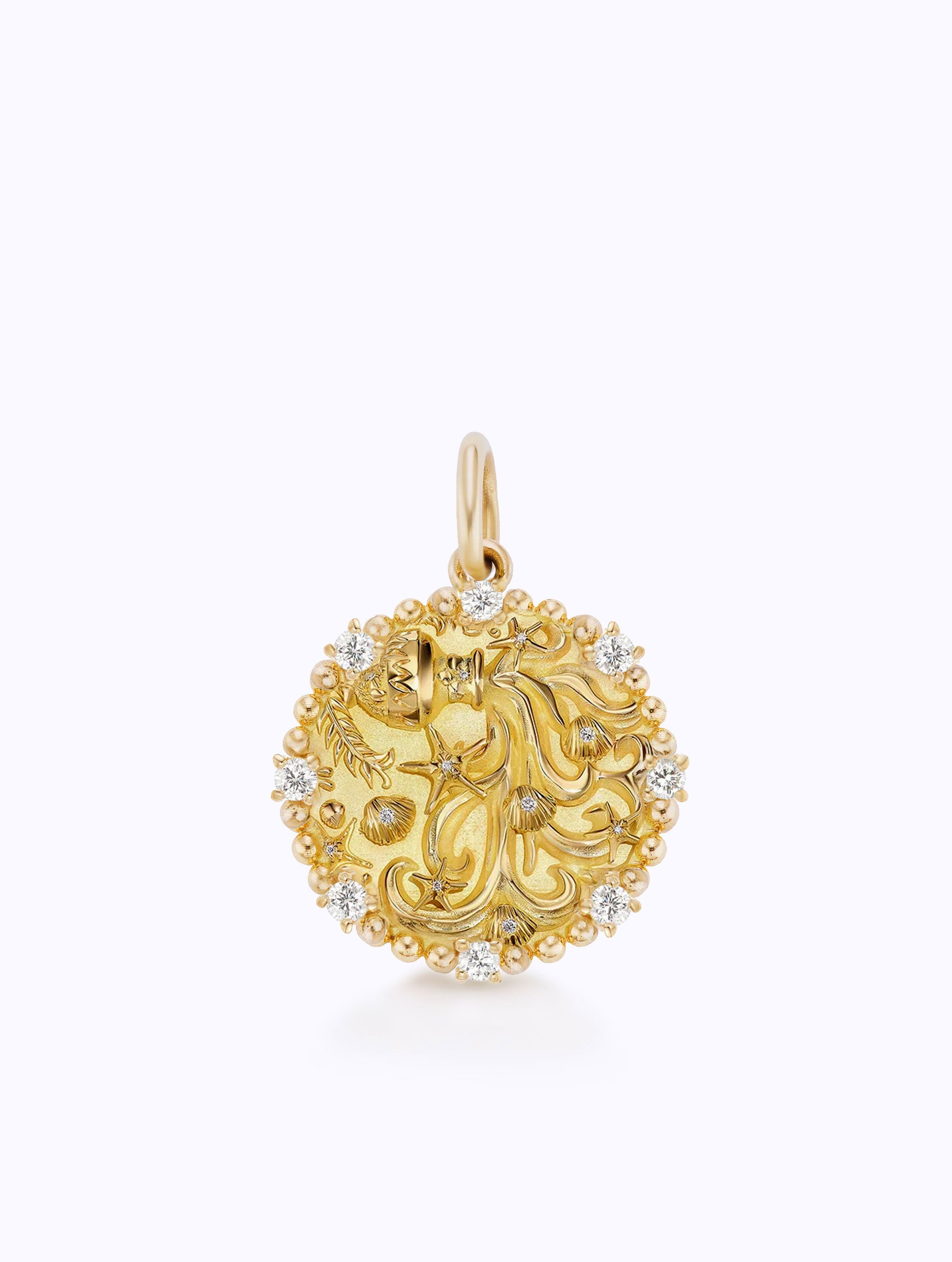 8 DIAMOND ZODIAC MEDALLION