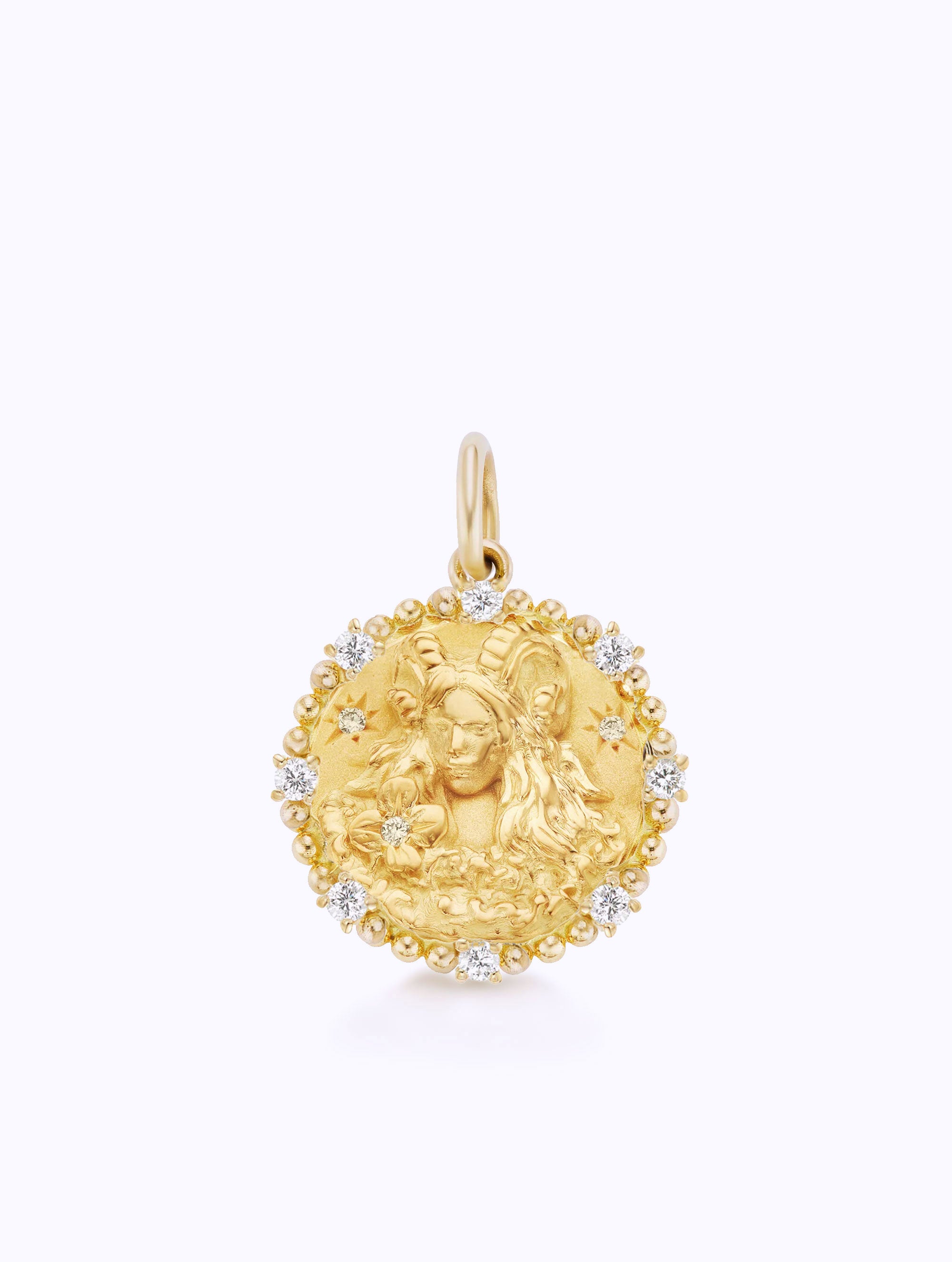 8 DIAMOND ZODIAC MEDALLION