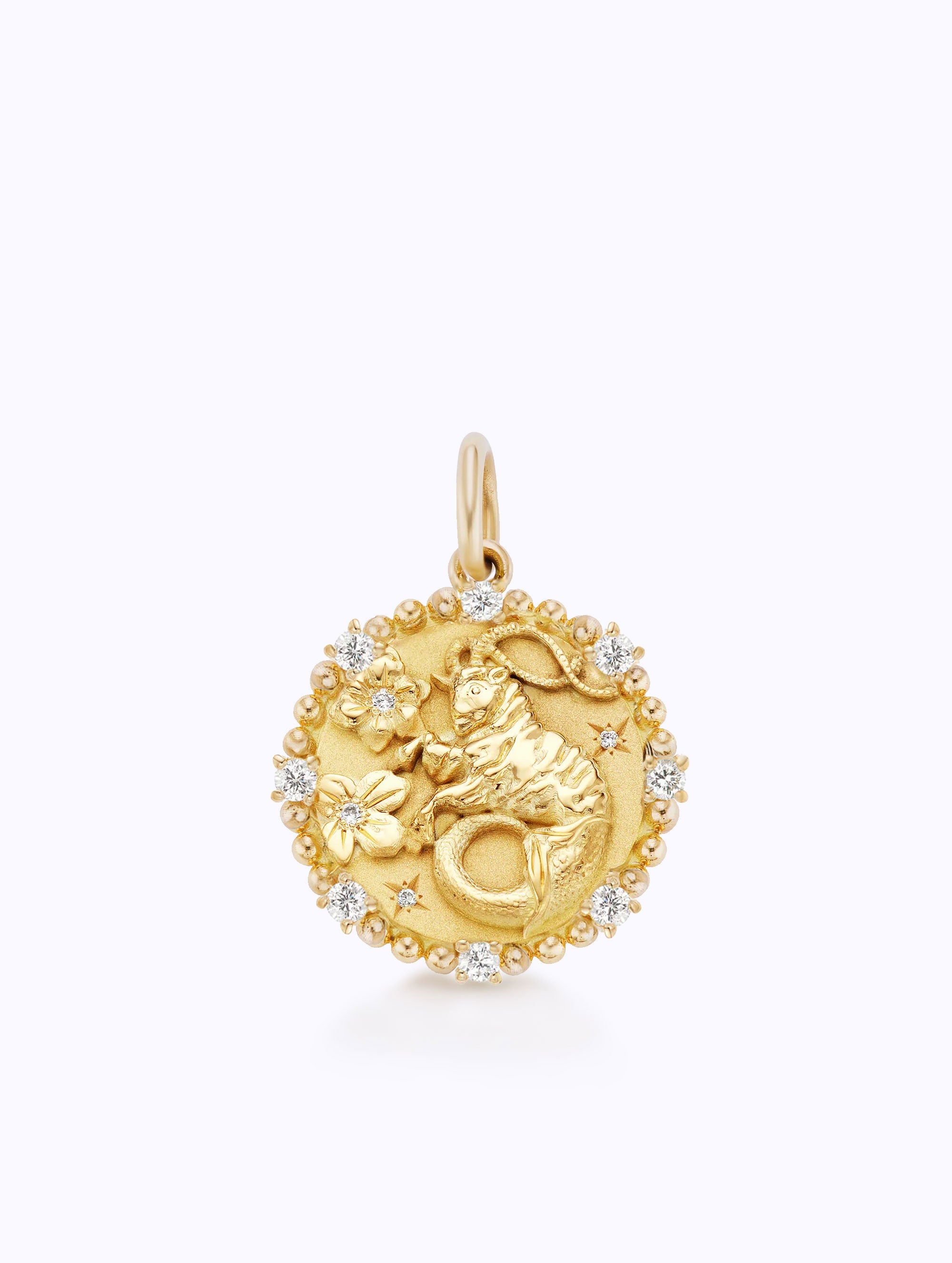 8 DIAMOND ZODIAC MEDALLION