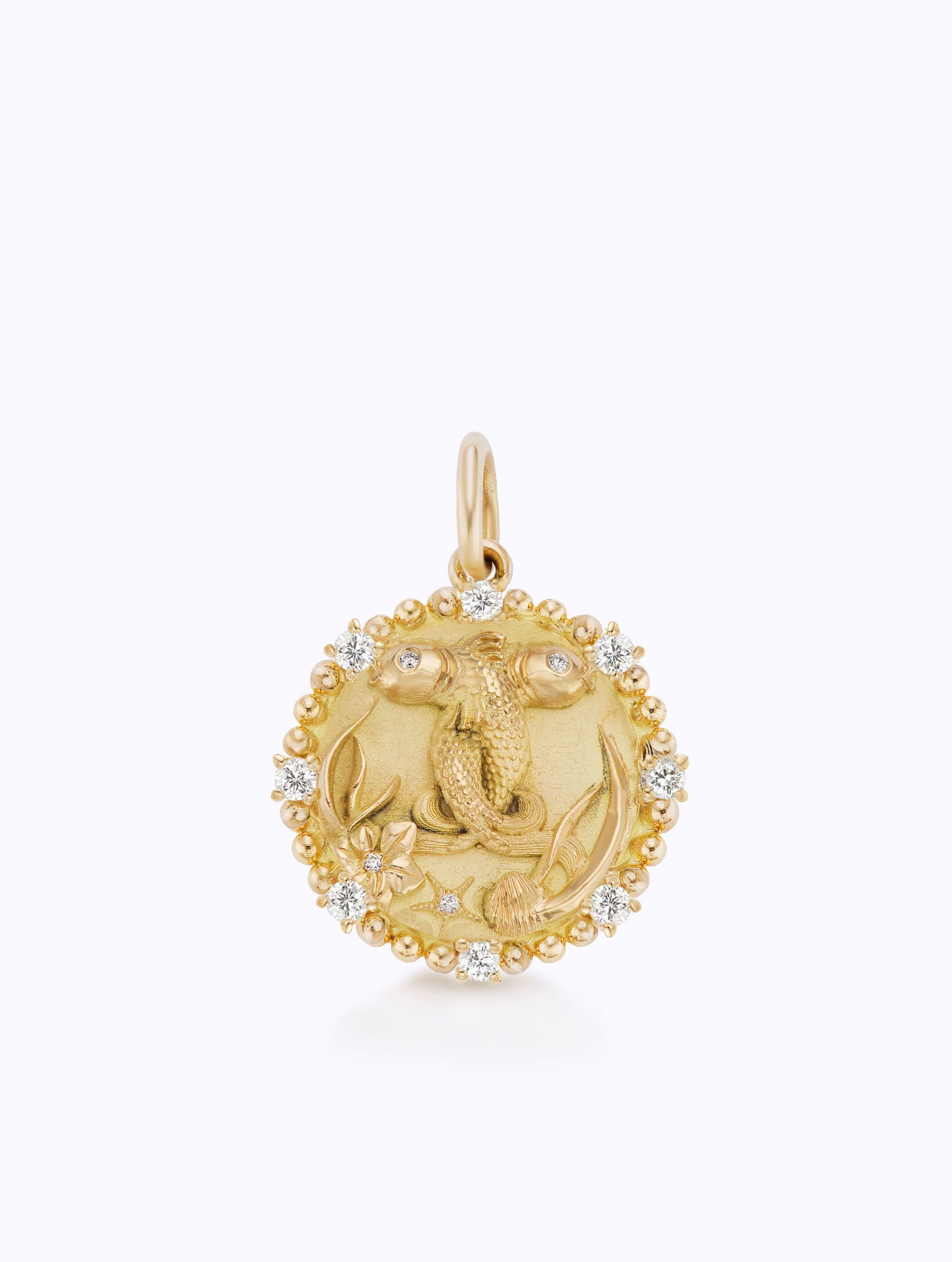 8 DIAMOND ZODIAC MEDALLION