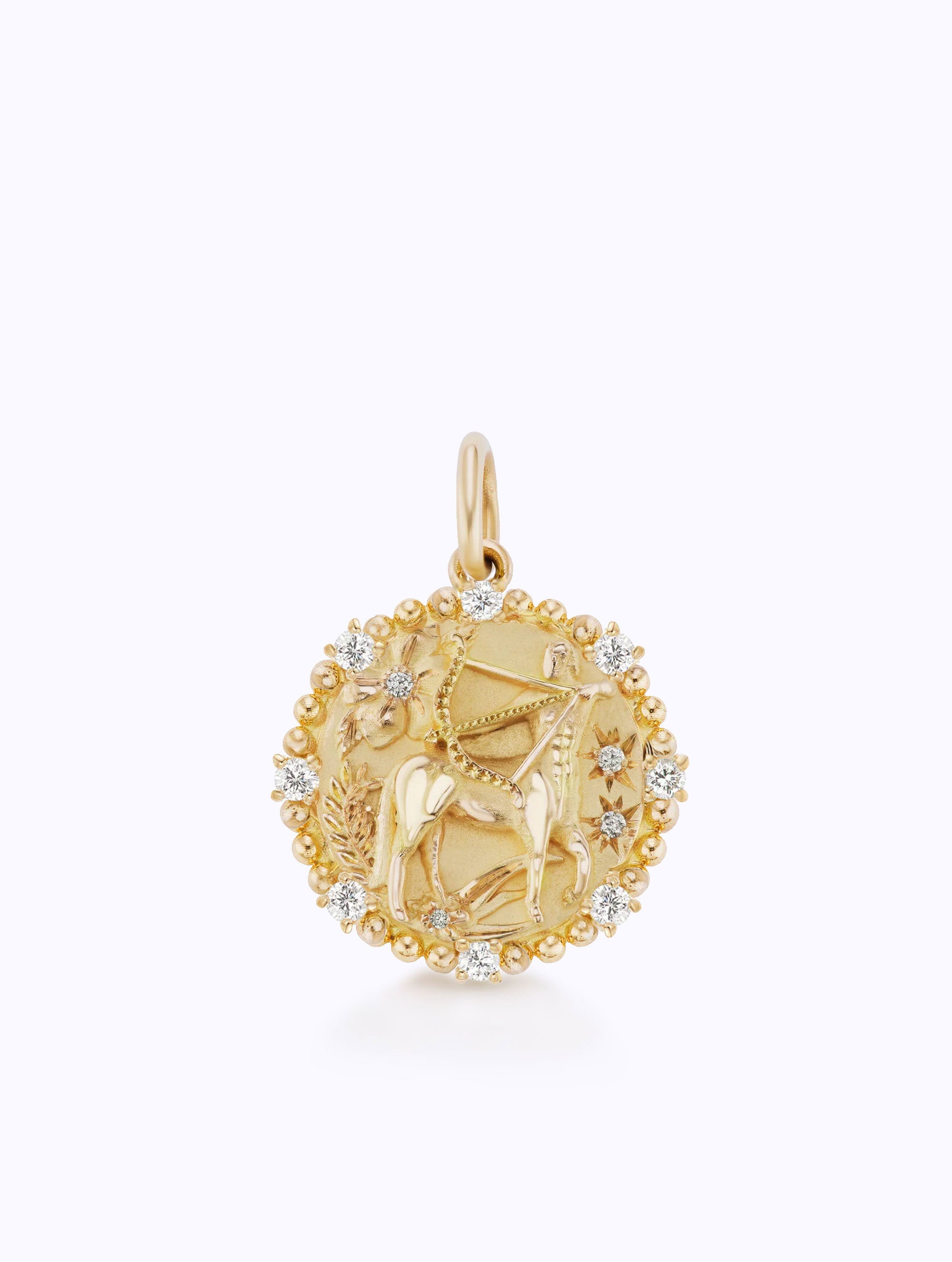 8 DIAMOND ZODIAC MEDALLION