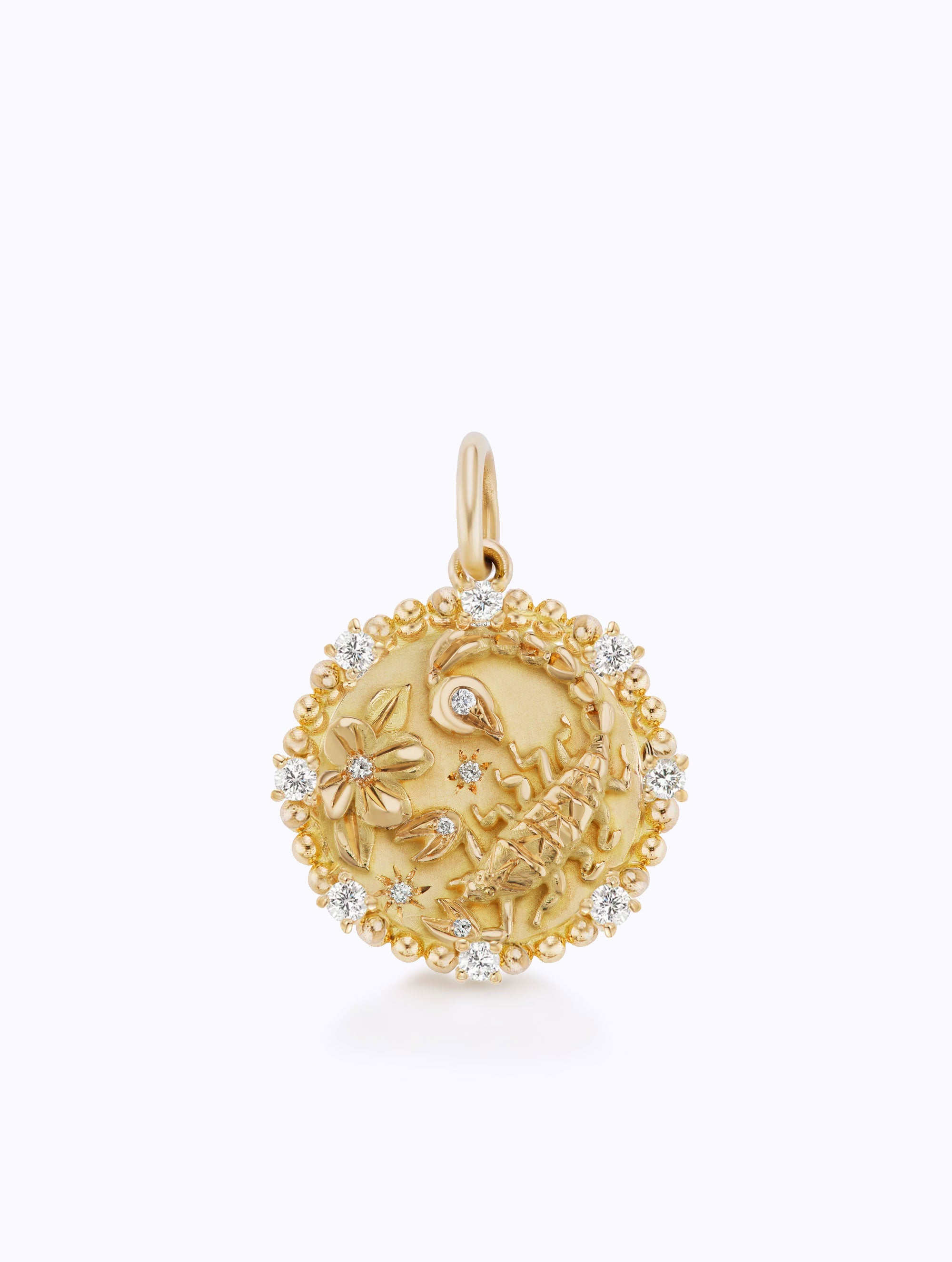 8 DIAMOND ZODIAC MEDALLION