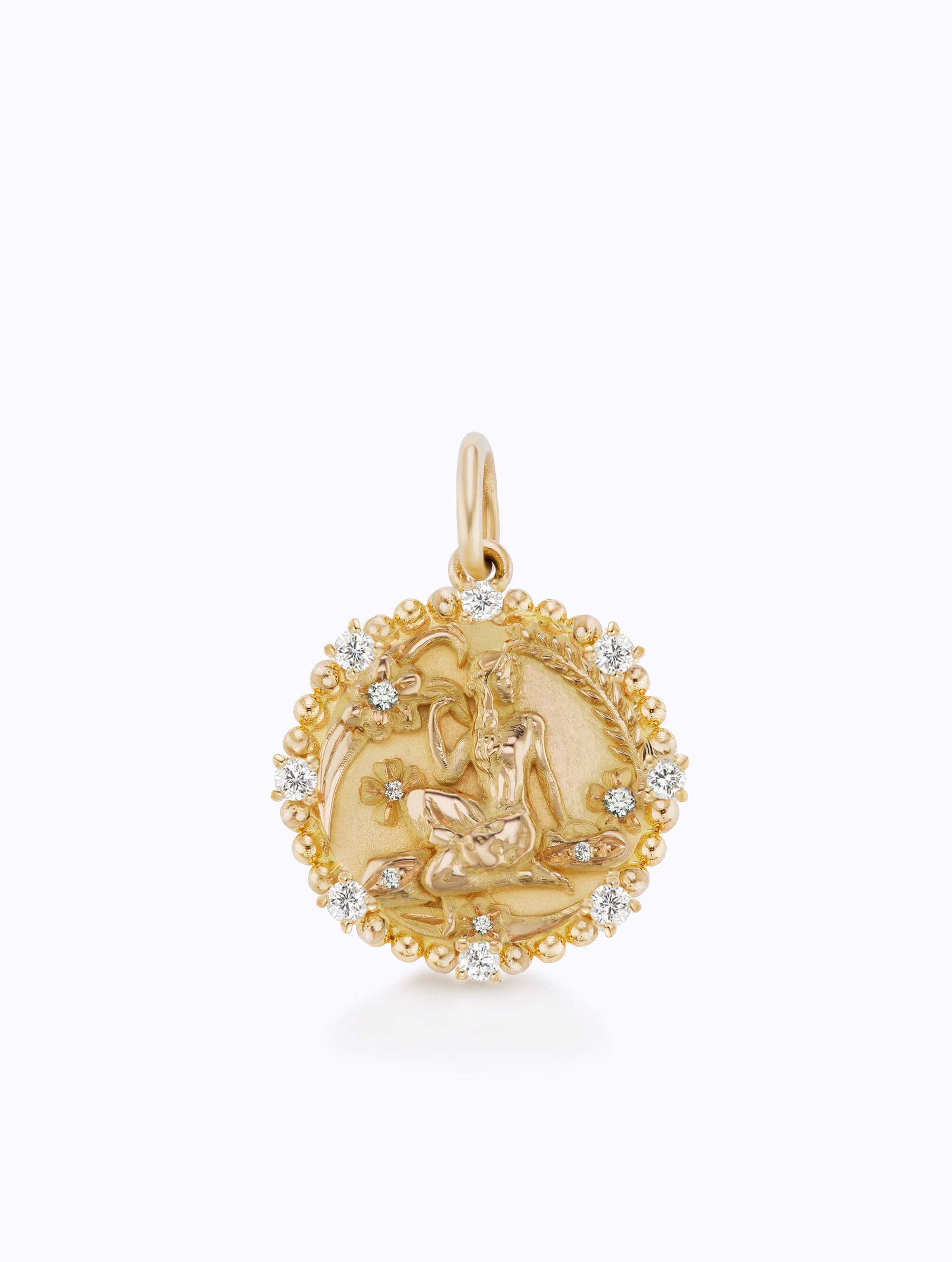 8 DIAMOND ZODIAC MEDALLION