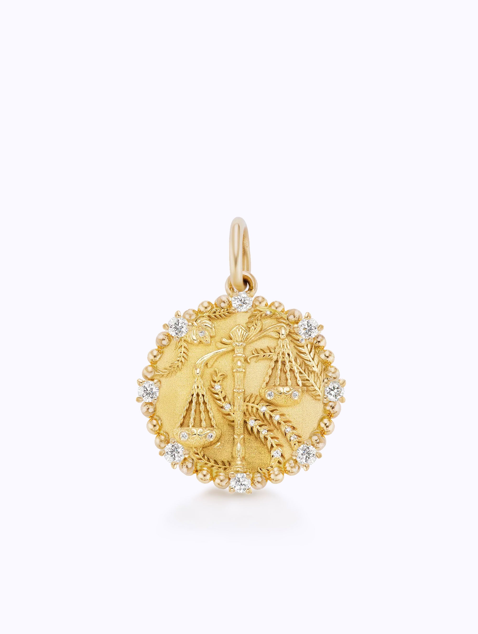 8 DIAMOND ZODIAC MEDALLION