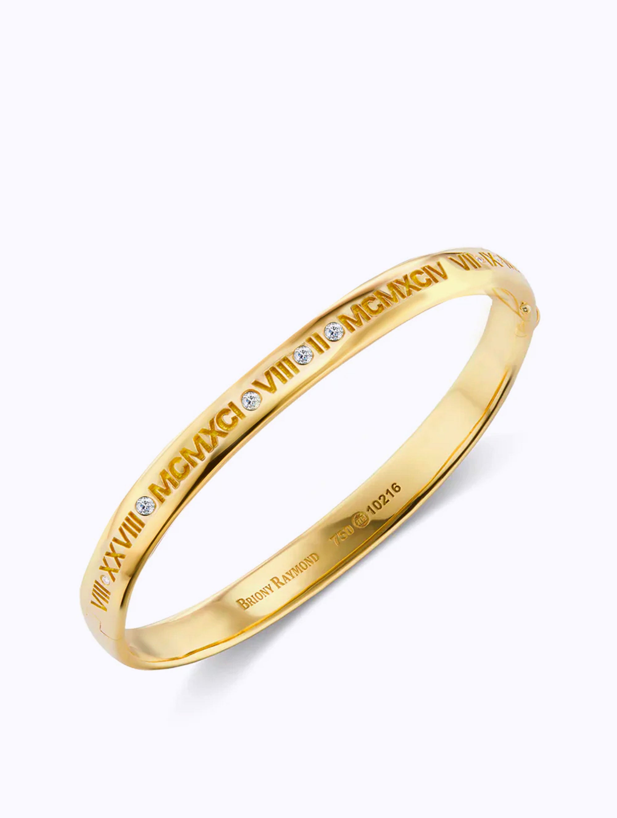 ROMAN NUMERAL STORY BANGLE