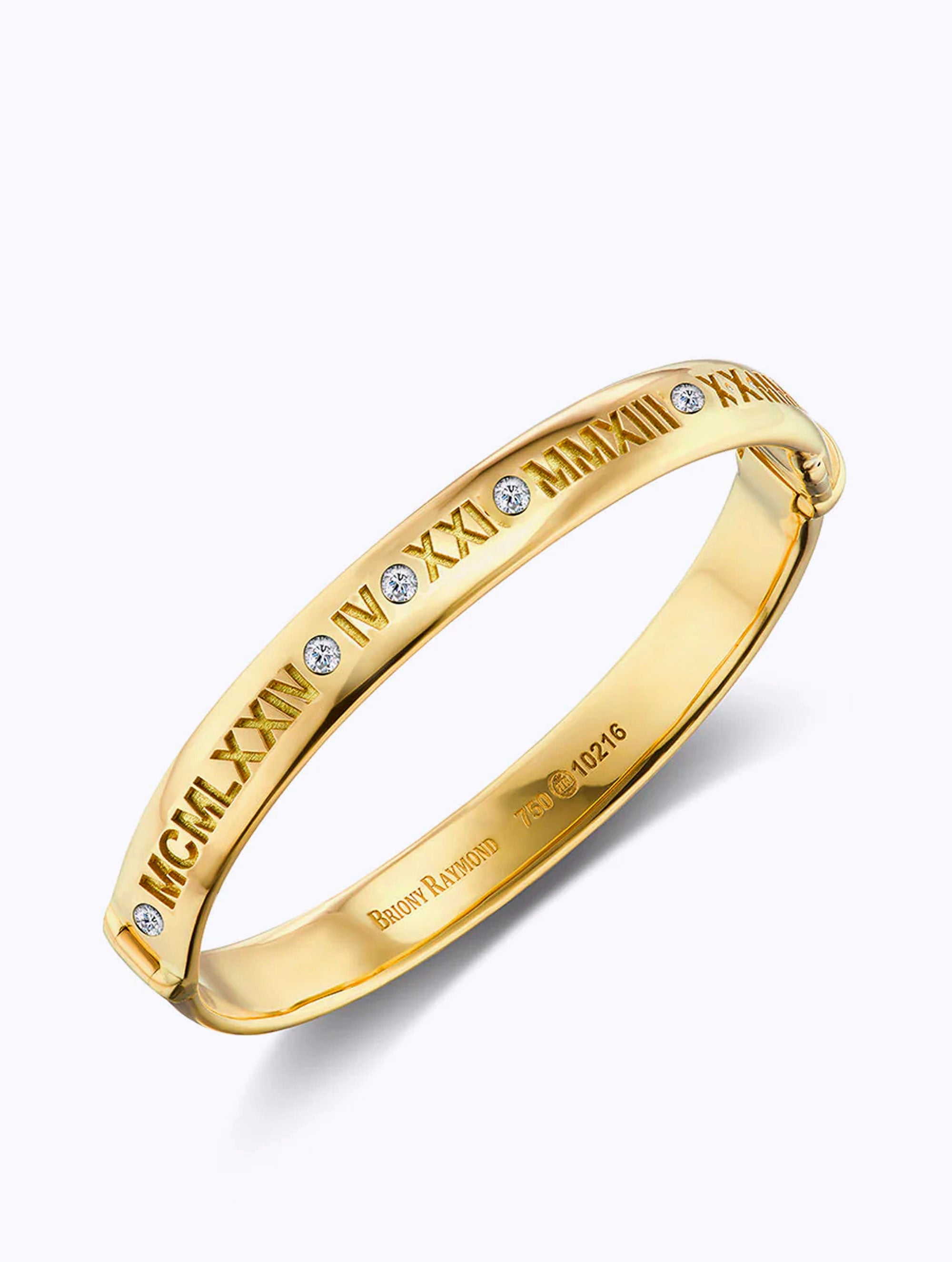 JUMBO ROMAN NUMERAL STORY BANGLE
