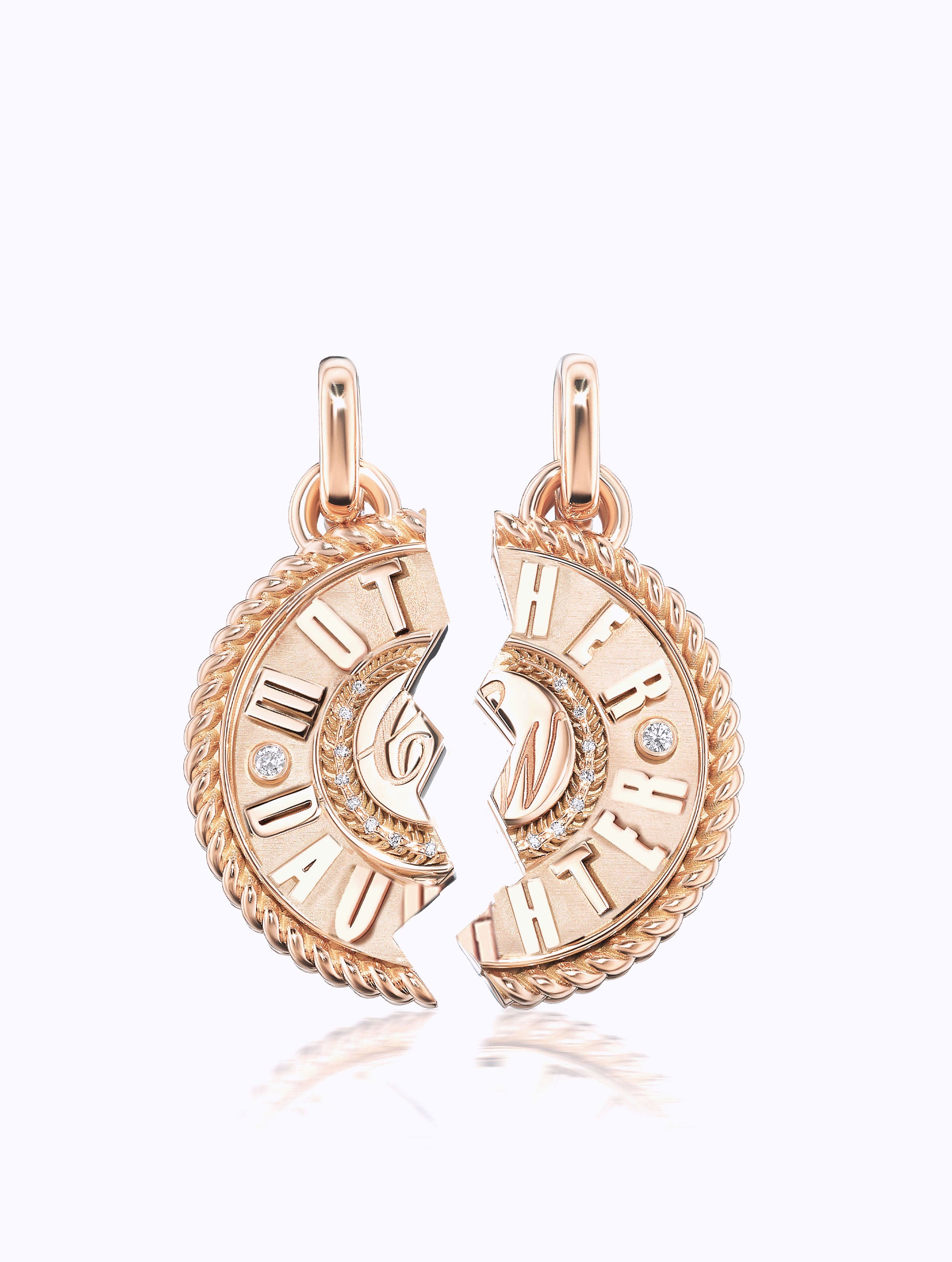 'MOTHER DAUGHTER' DUET MEDALLION SET