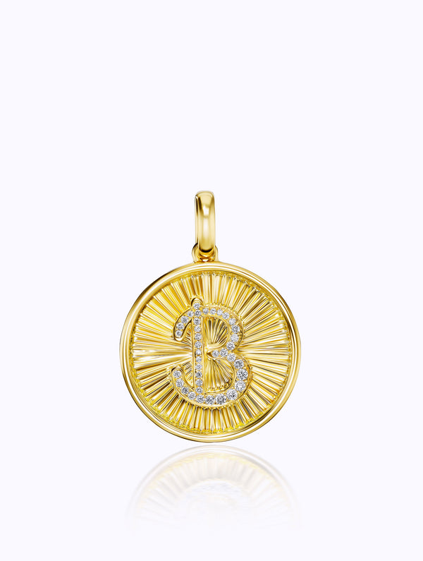 Classic Aurora Initial Medallion