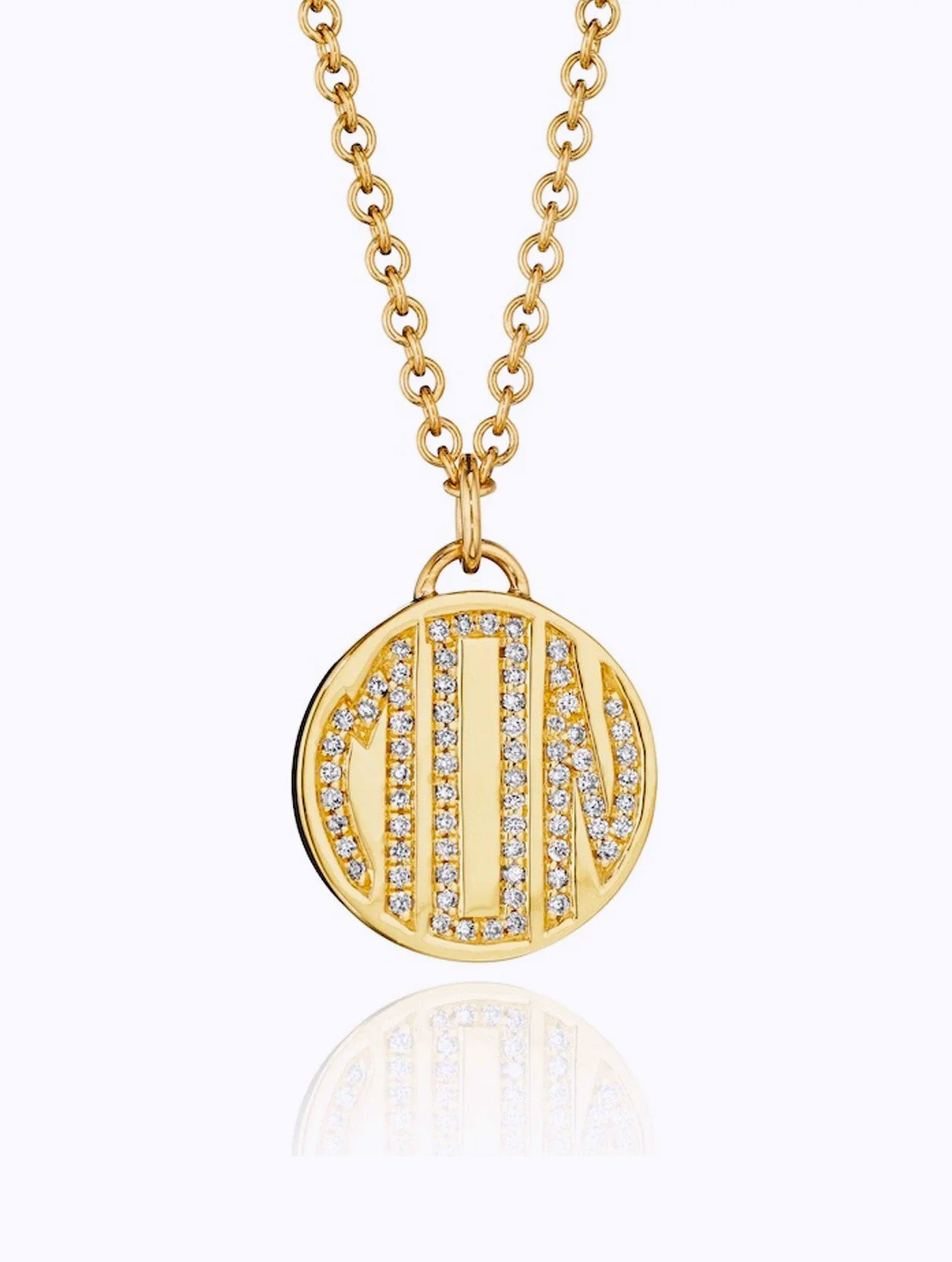 MEMOIR DIAMOND MONOGRAM MEDALLION