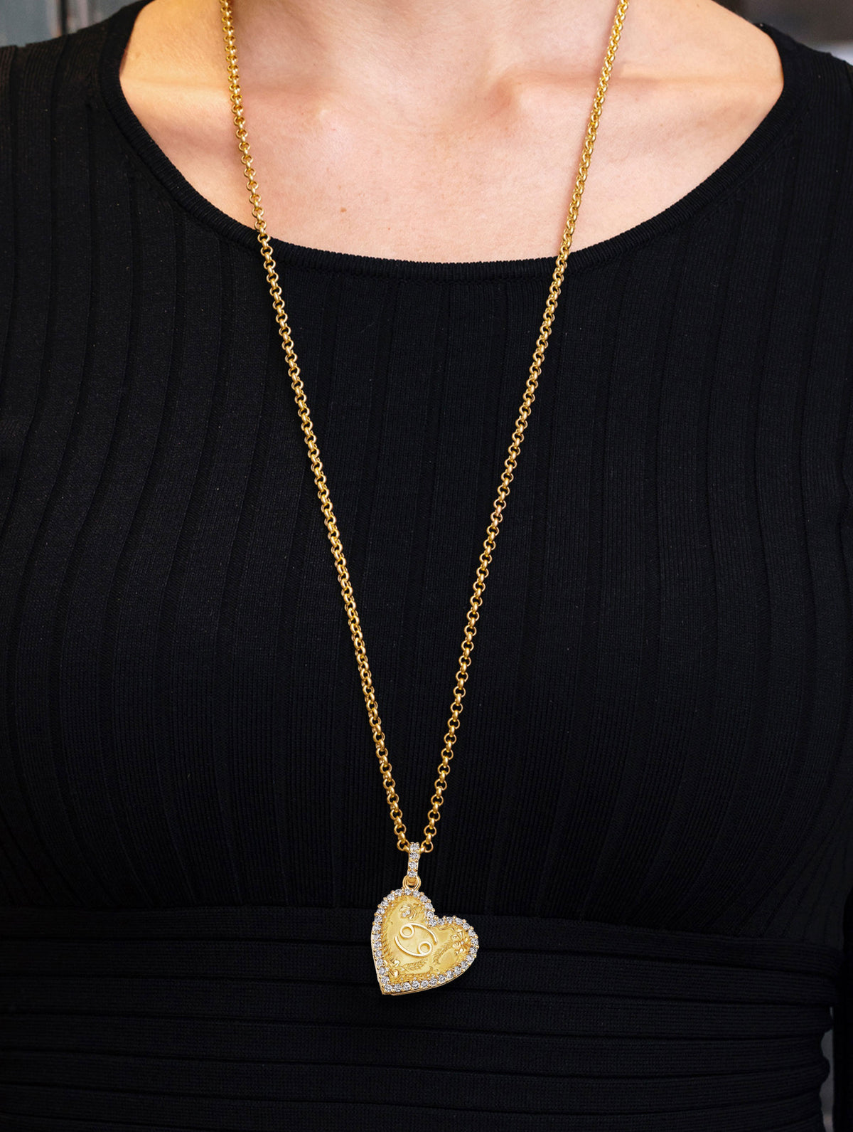 Memoir Diamond Zodiac Heart Locket