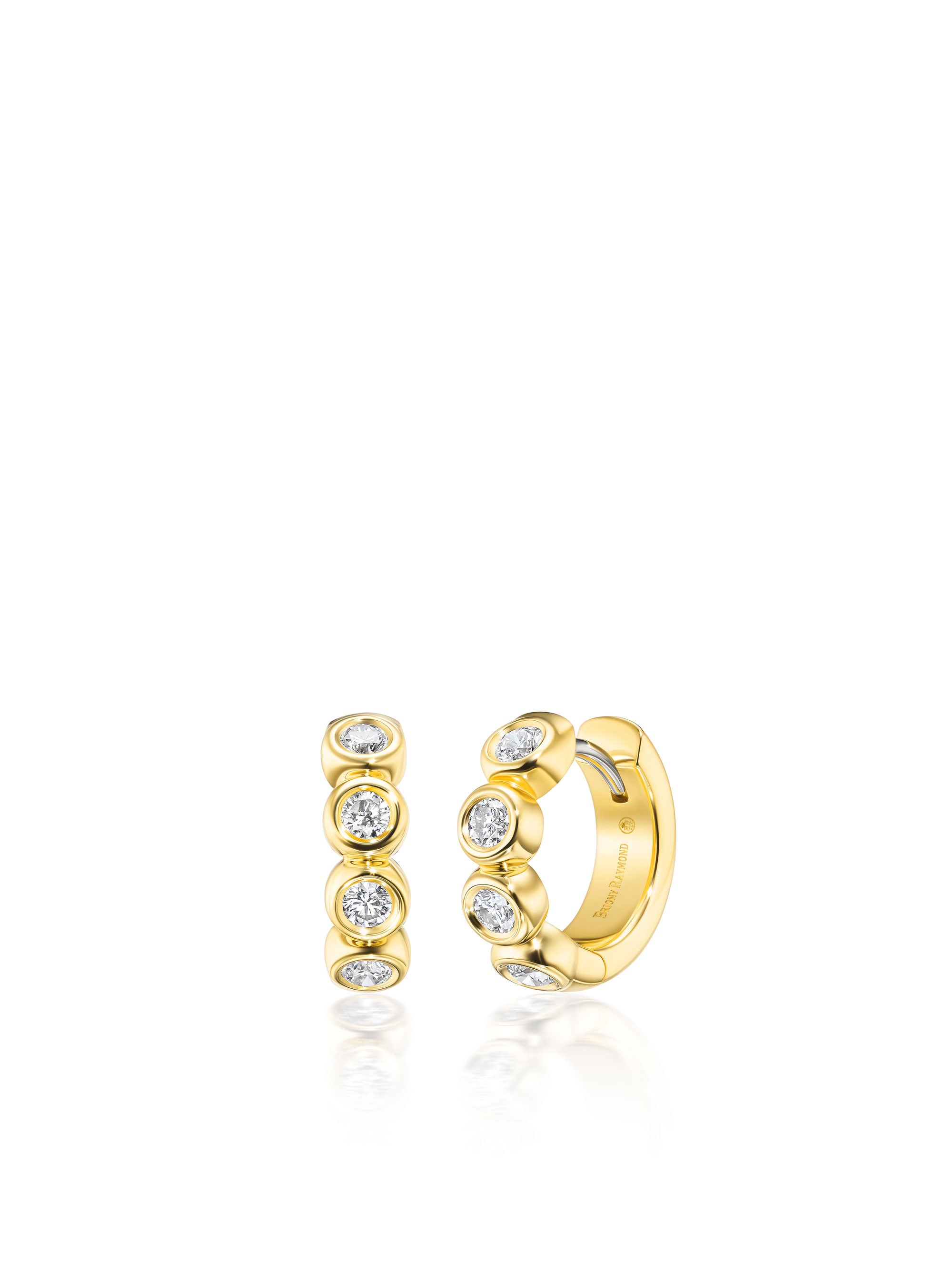 Mini Sloan Diamond Huggie Hoop Earrings