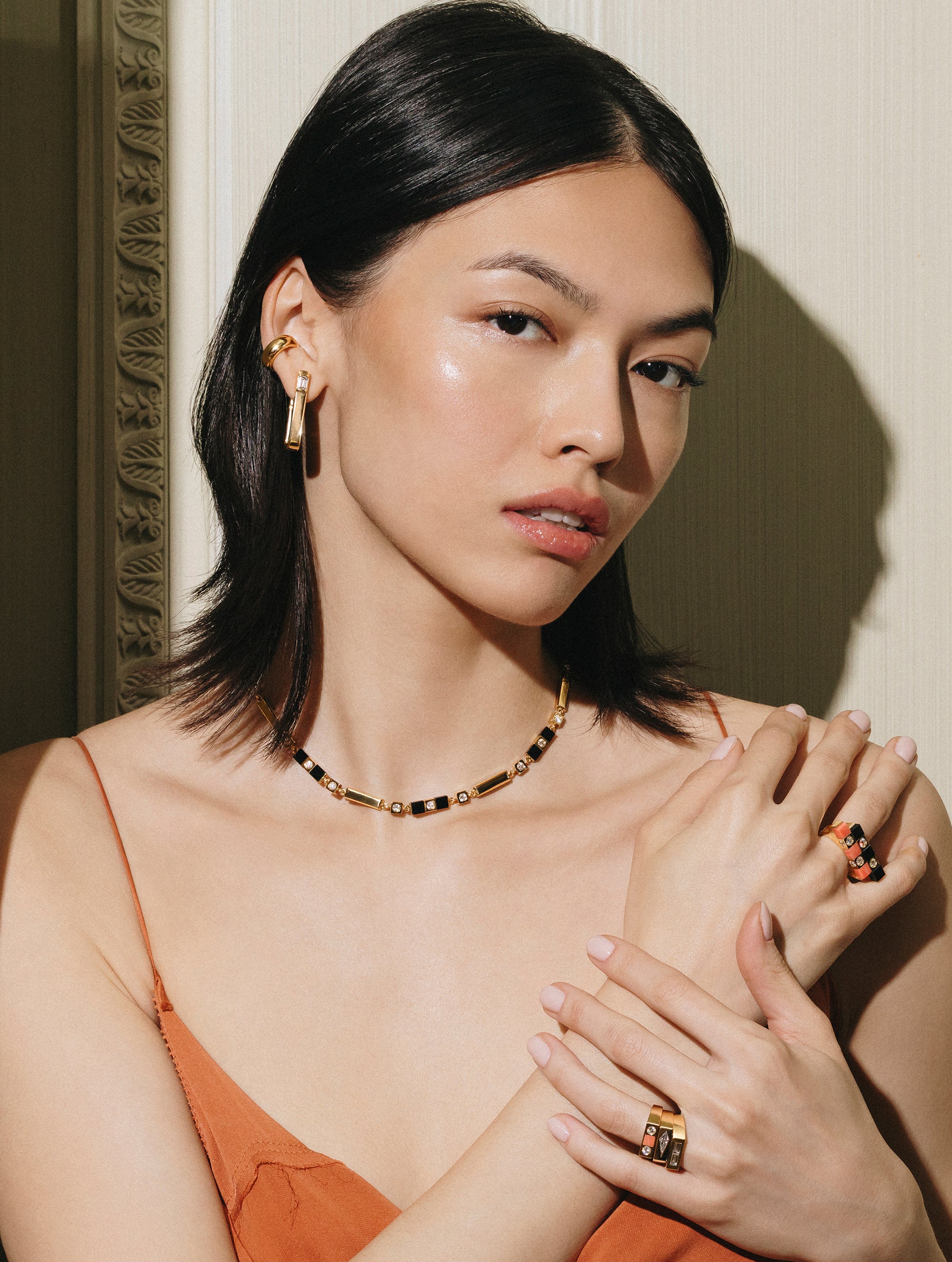Carousel Baguette Diamond Demi Ring