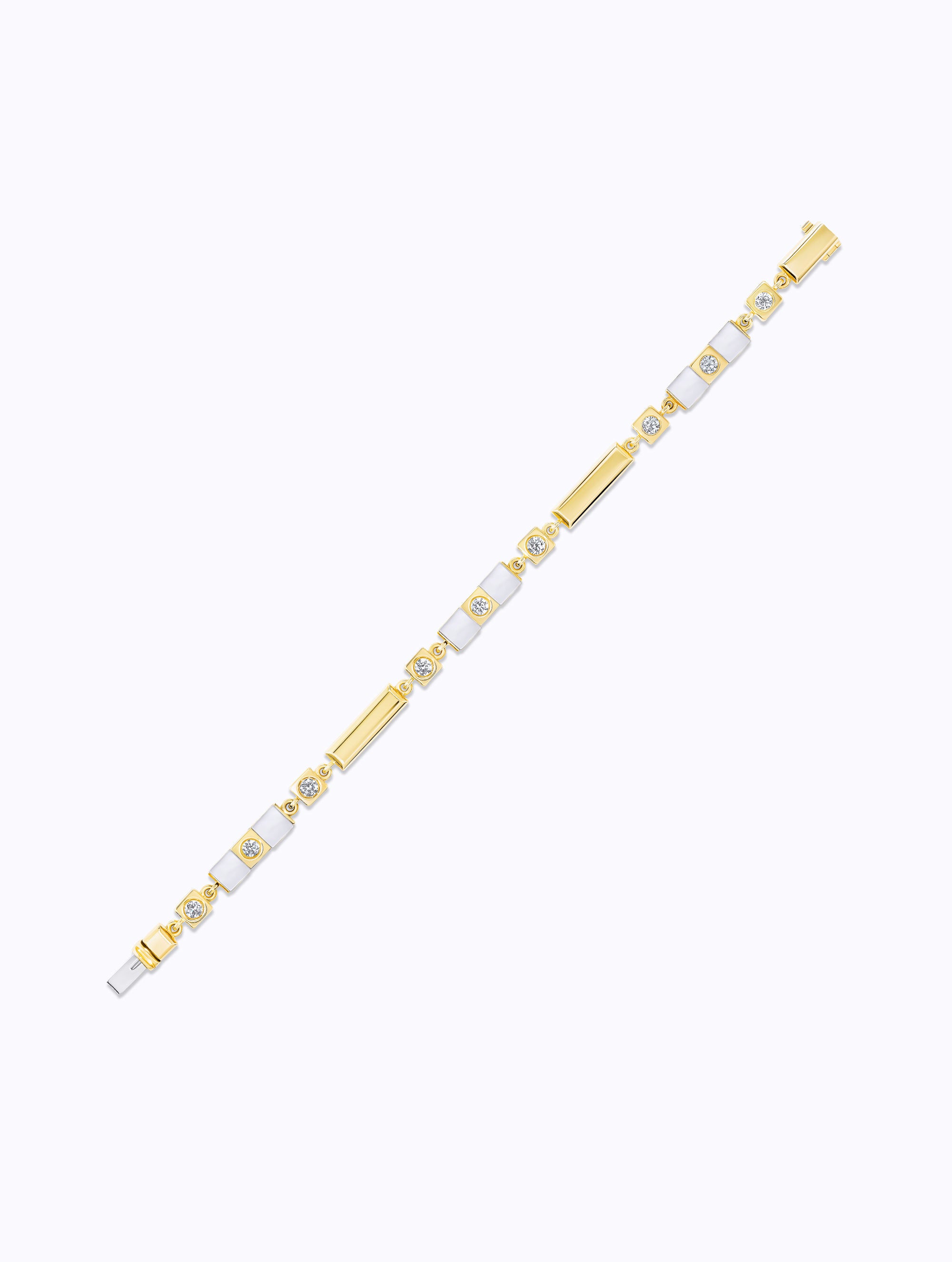 Carousel Mother of Pearl & Diamond Bracelet