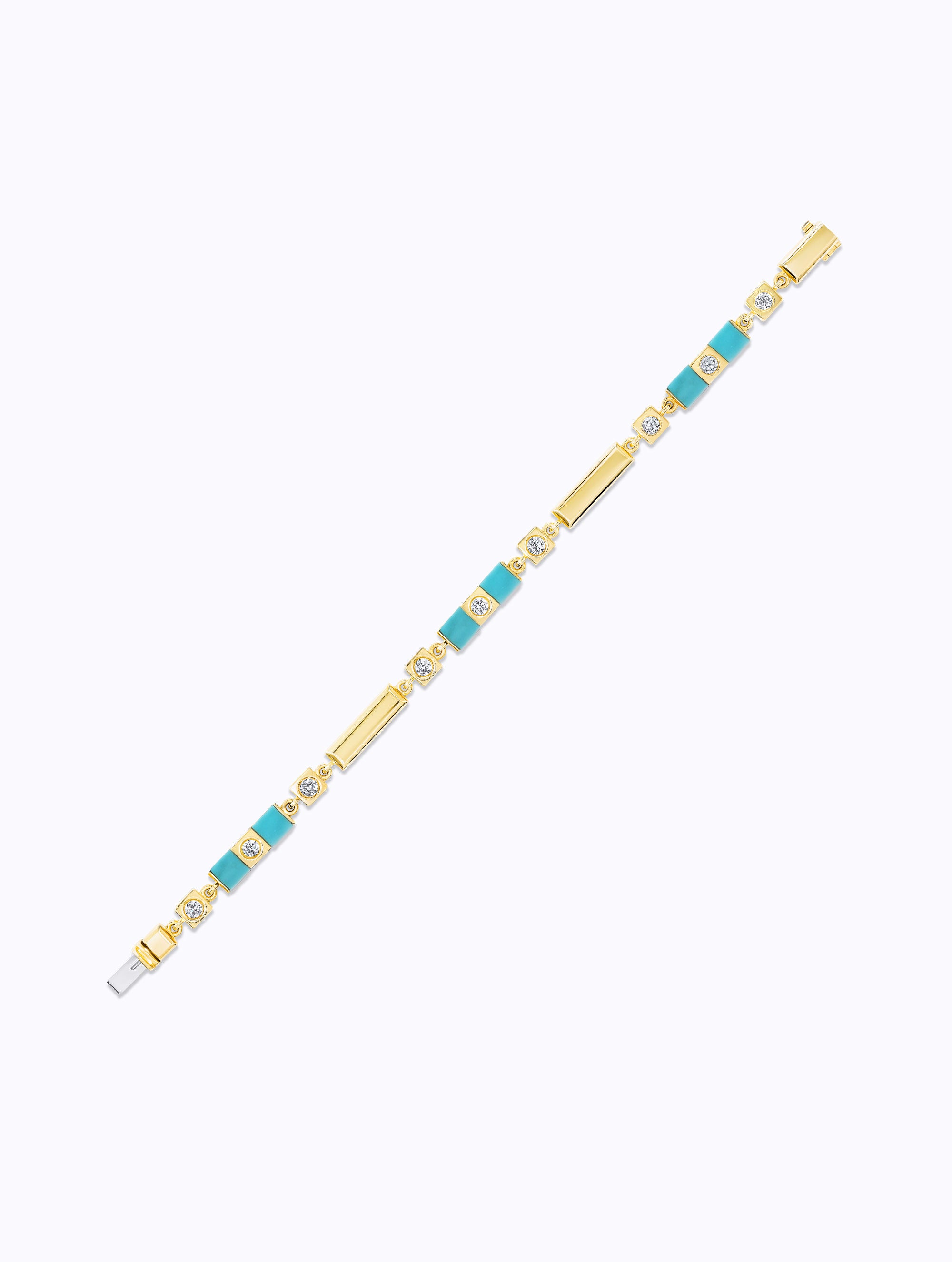 Carousel Turquoise & Diamond Bracelet